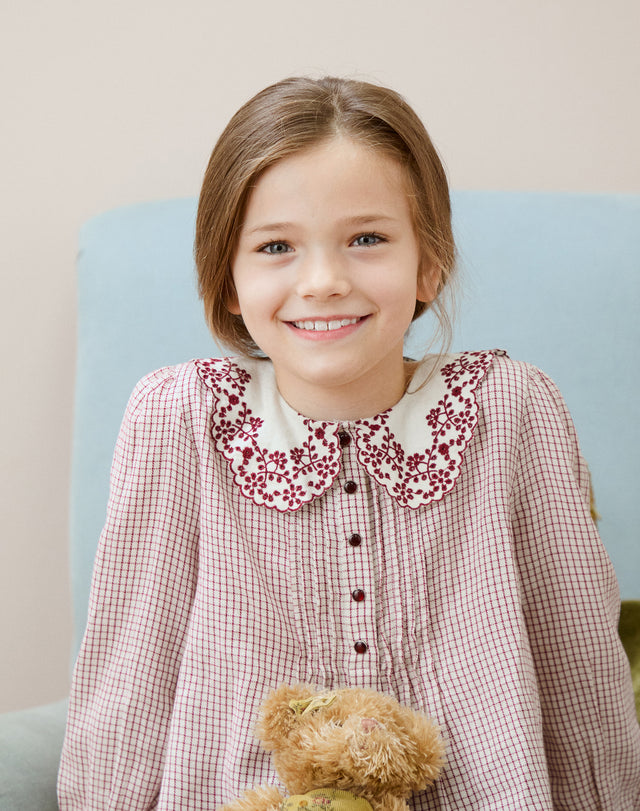 Brushed Cotton Broderie Anglaise Blouse