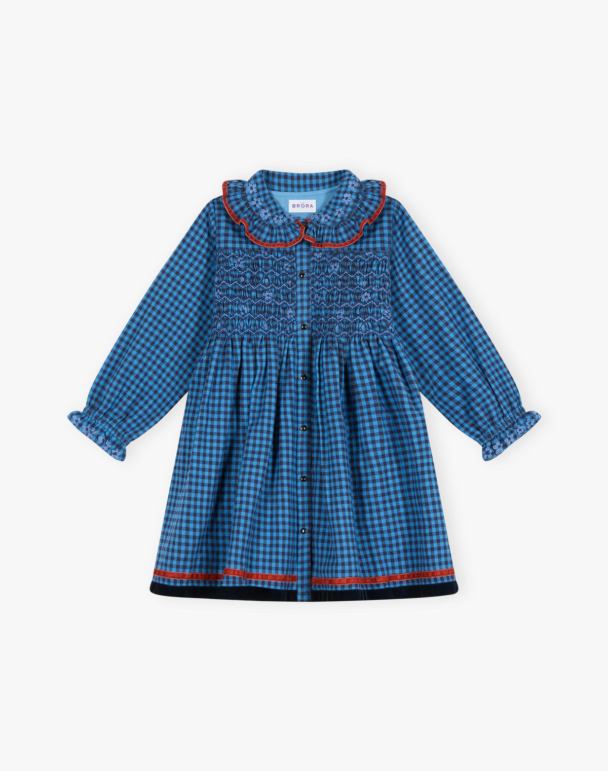 Brushed Cotton Gingham Dress
