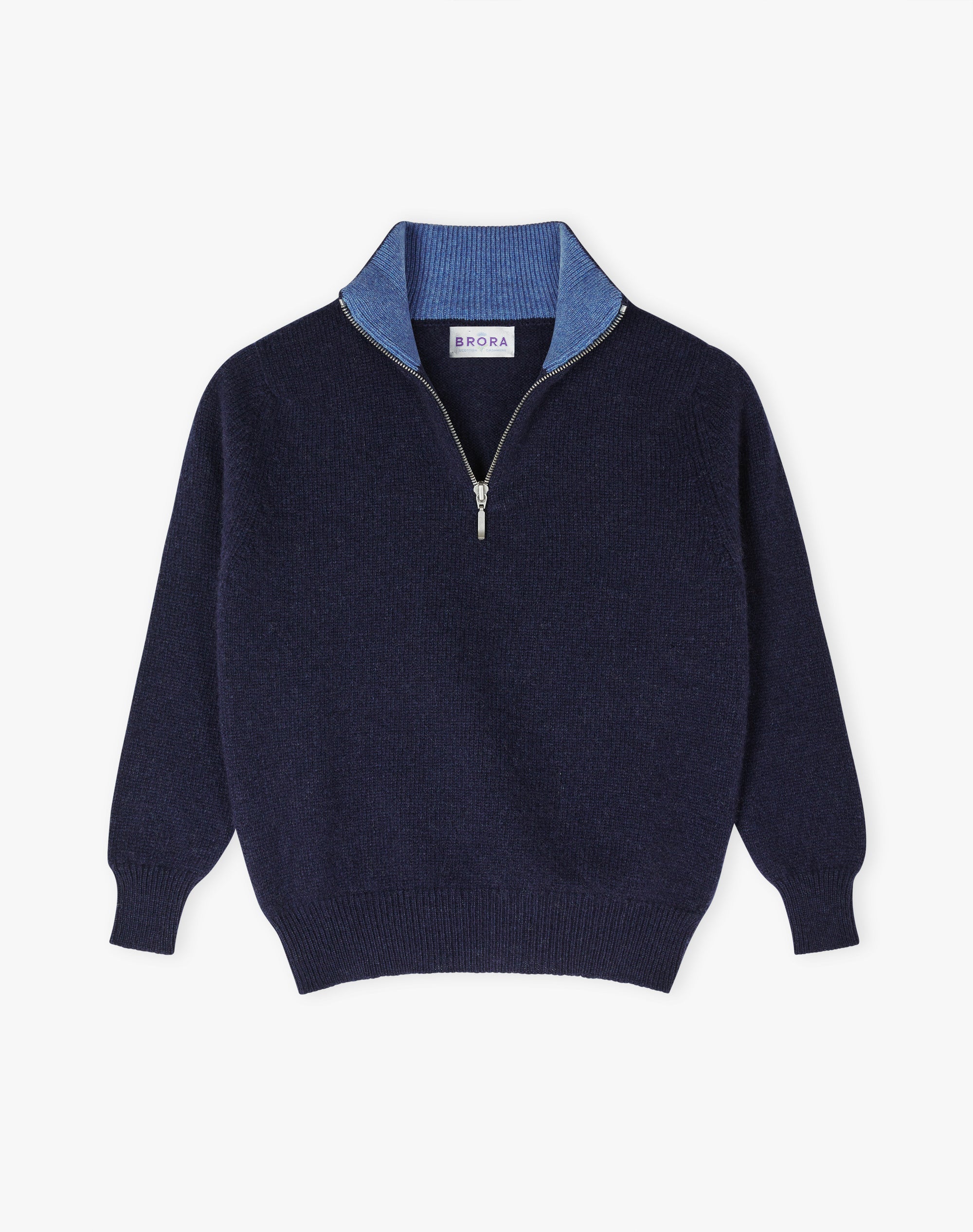 Cashmere Zip Turtle Neck