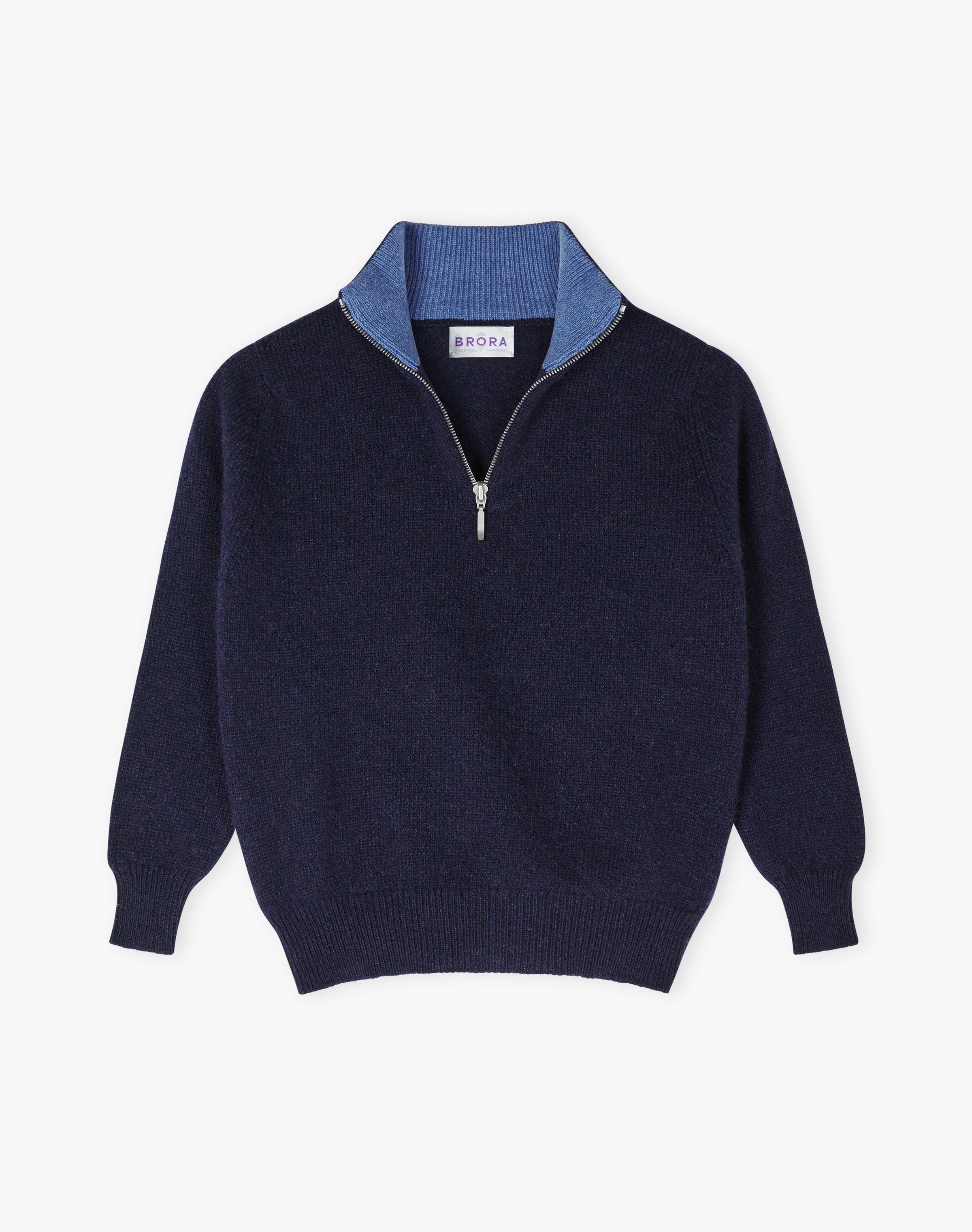 Cashmere Zip Turtle Neck