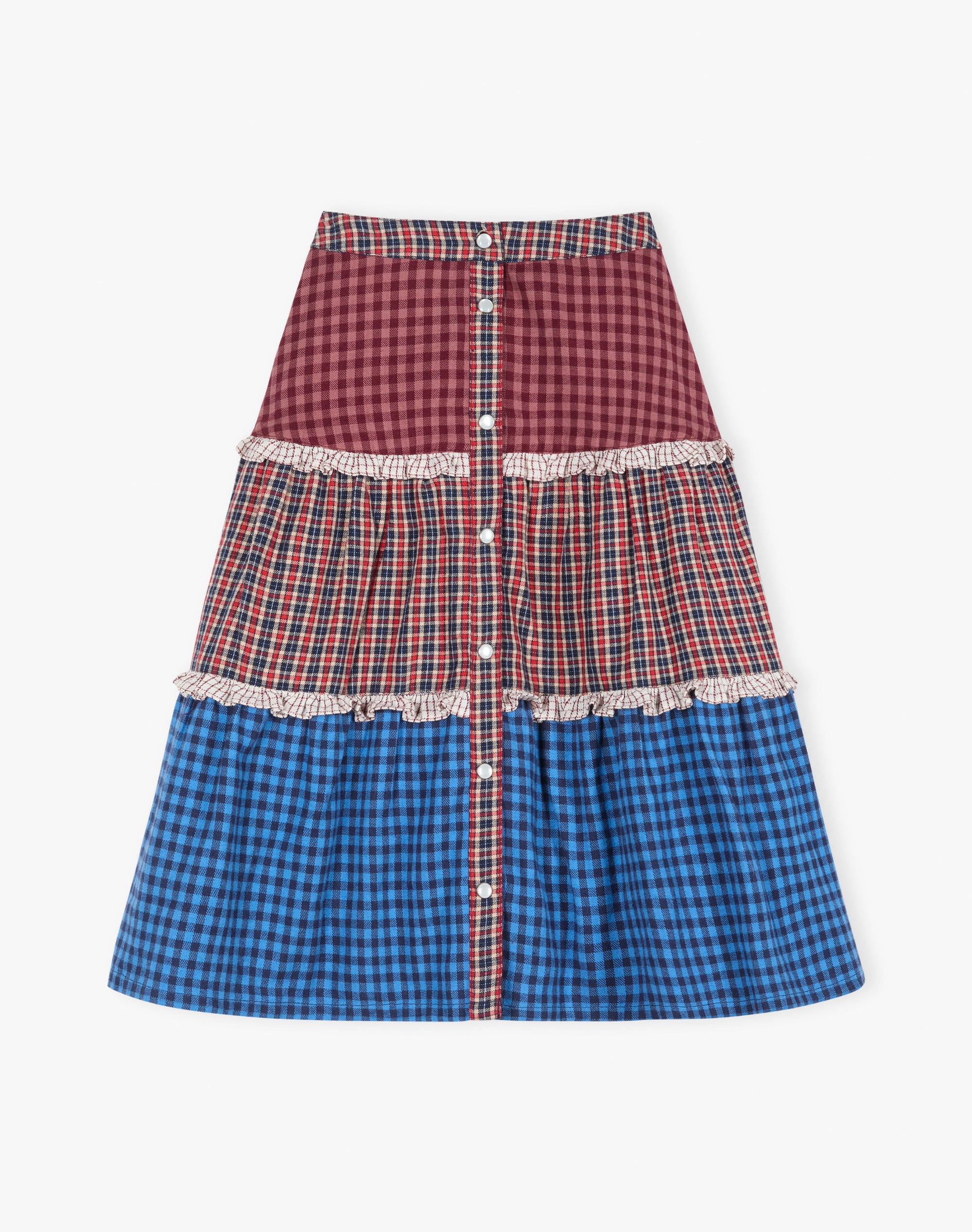 Brushed Cotton Patchwork Skirt