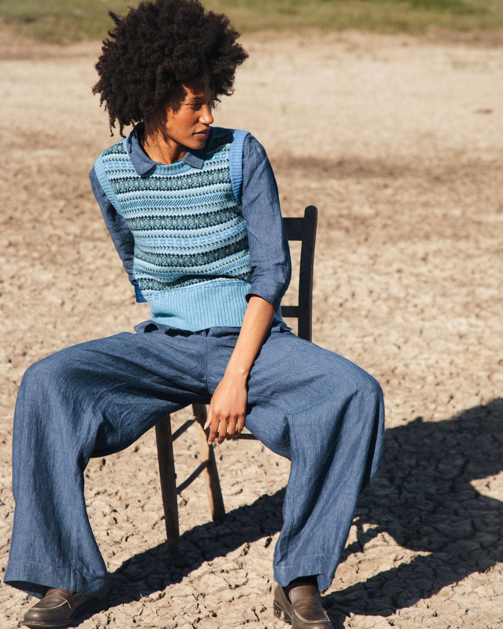“I’ve always been a fan of linen. I love the softness, the way it holds colour, the weaves, the drape, and the way it just gets more beautiful with age. The fact that it is also the most environmentally friendly choice is such an added bonus”.