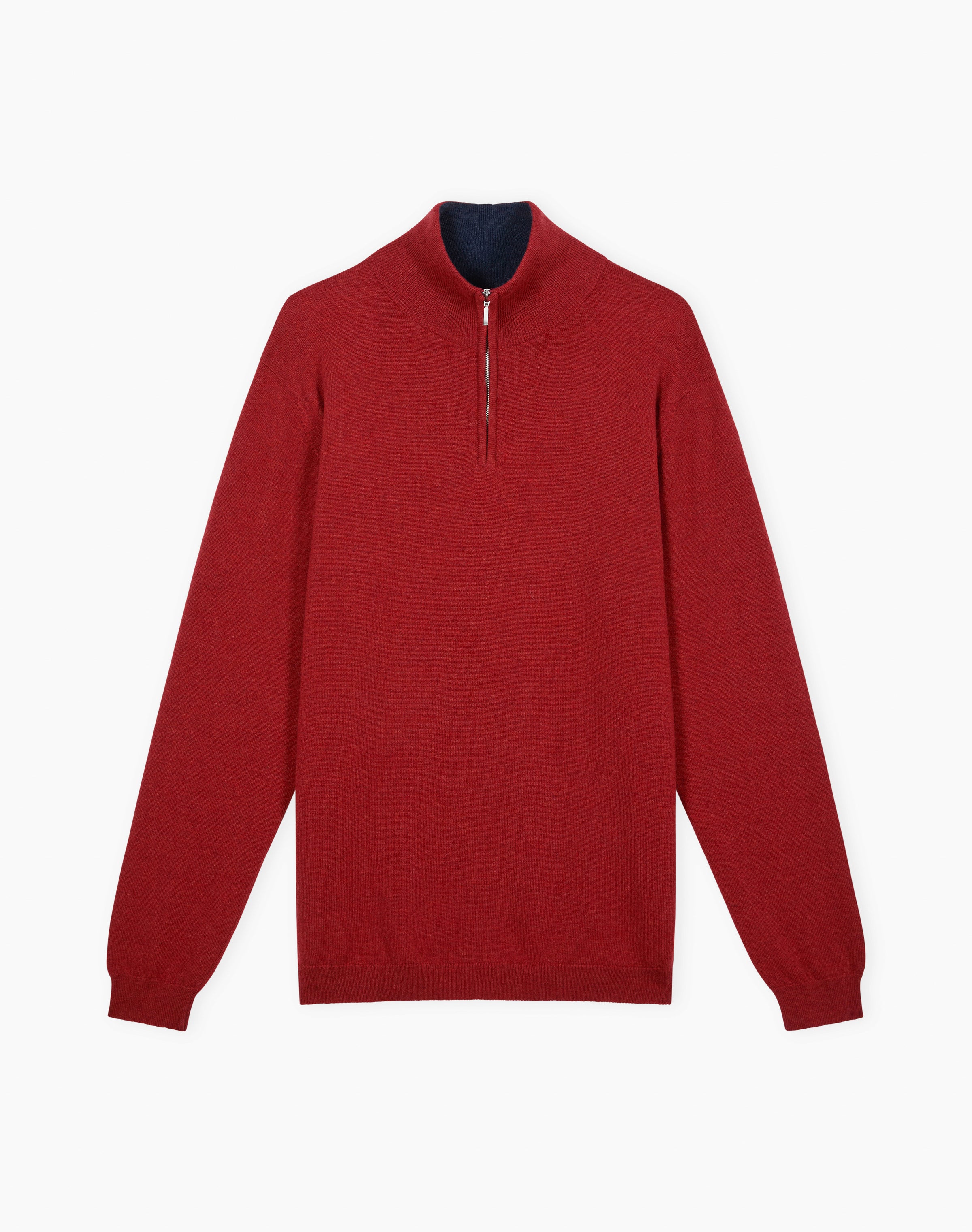Cashmere Zip Turtle Neck Jumper