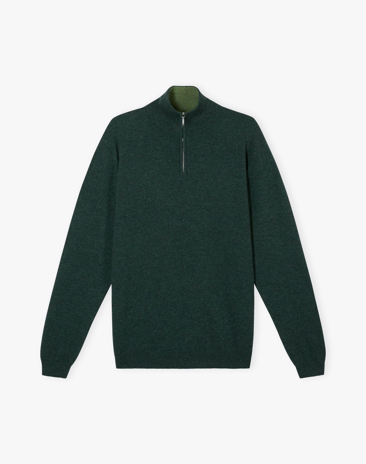 Cashmere Zip Turtle Neck Jumper