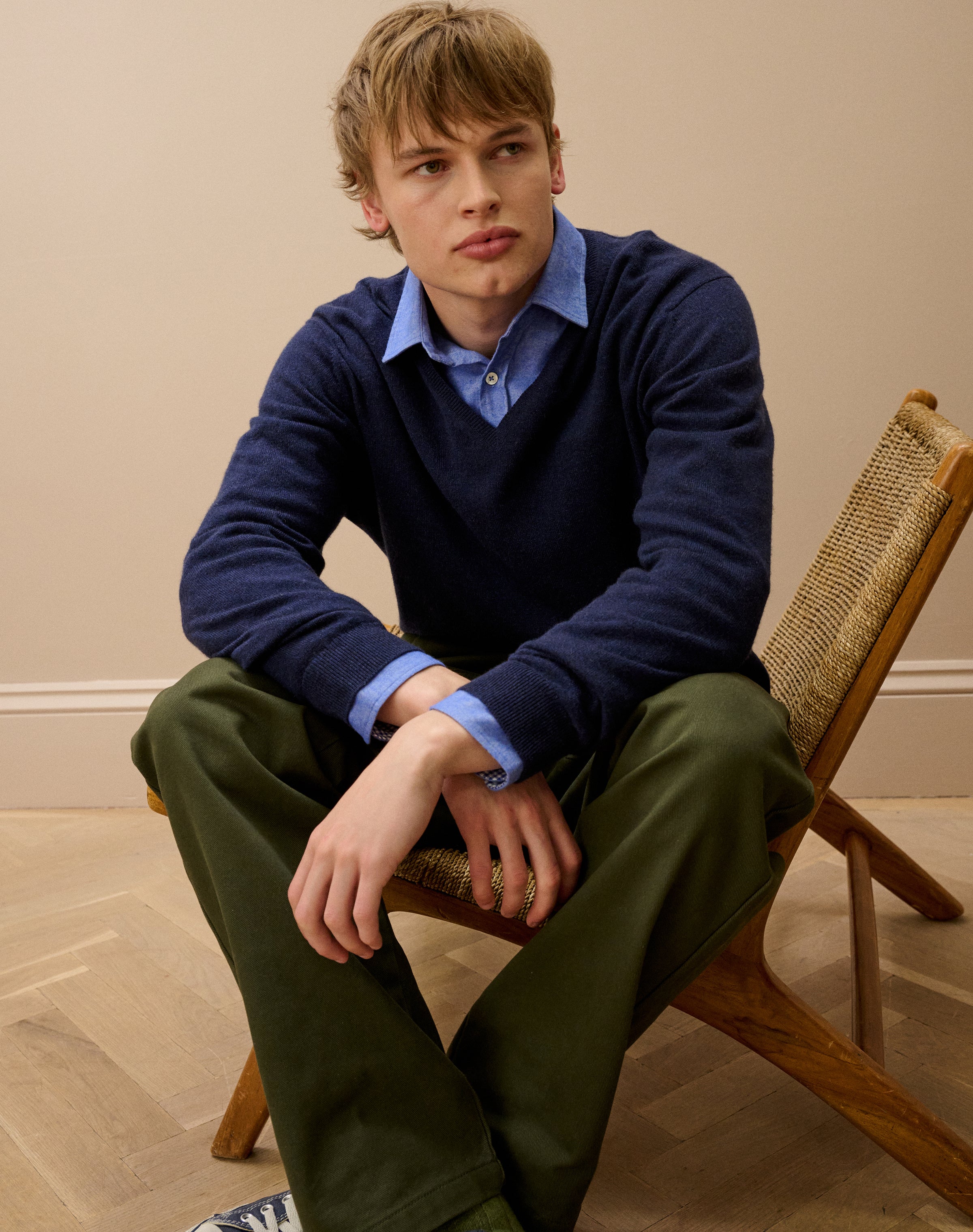 Cashmere V Neck Jumper