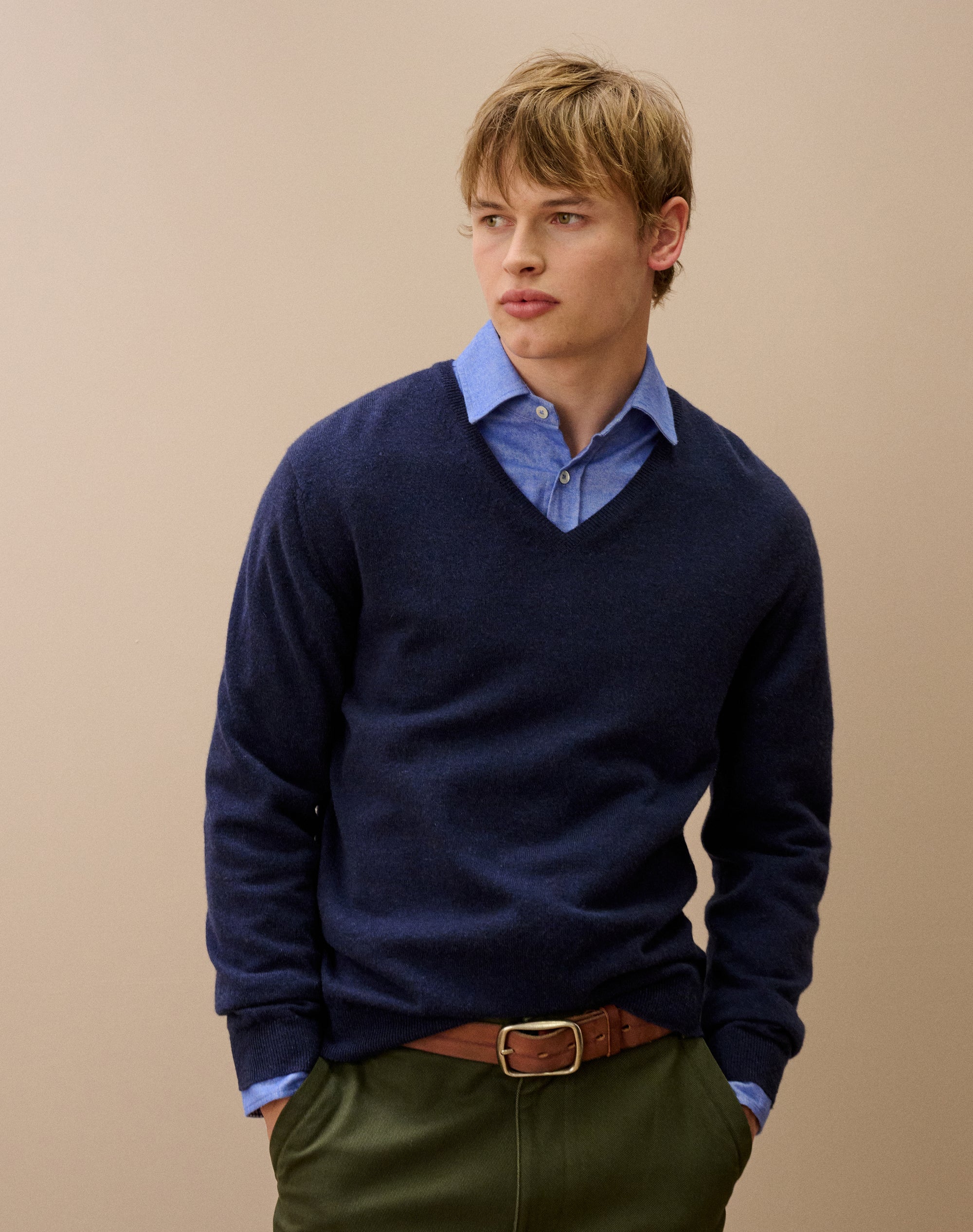 Cashmere V Neck Jumper