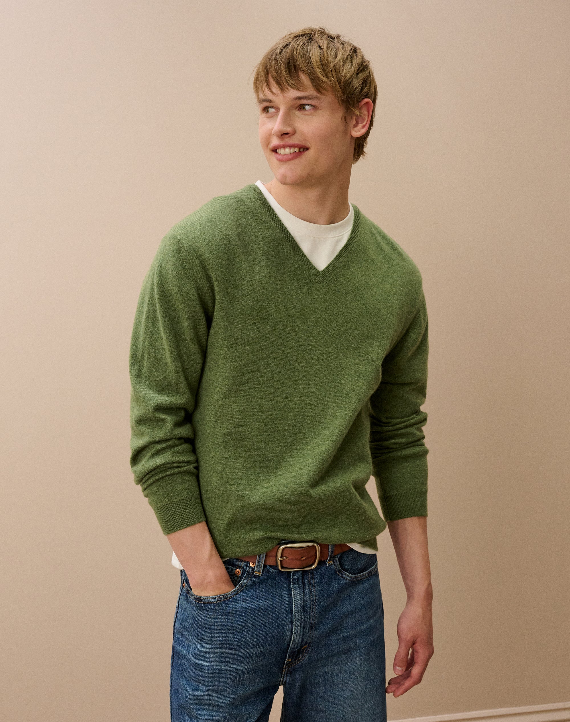Cashmere V Neck Jumper