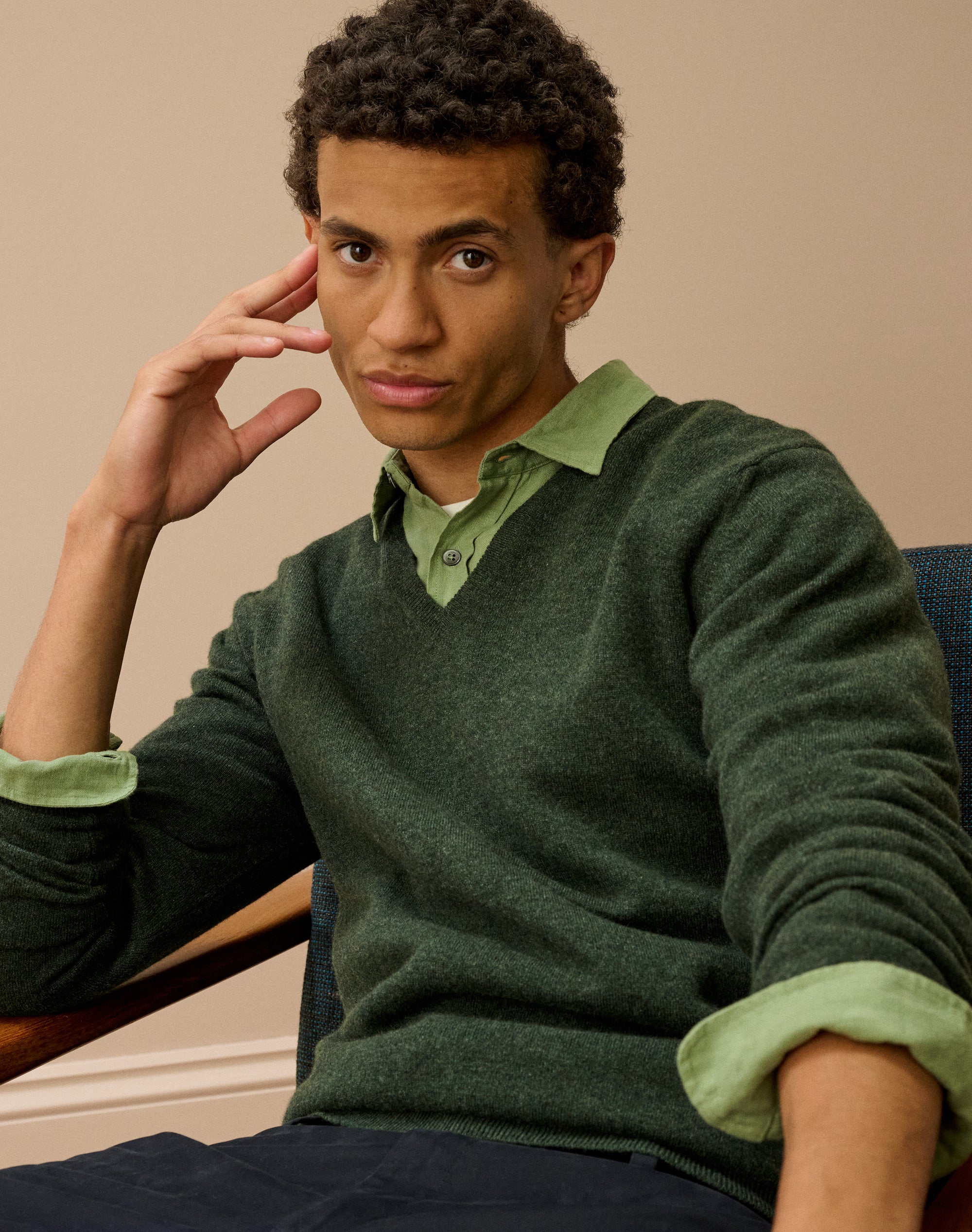 Cashmere V Neck Jumper
