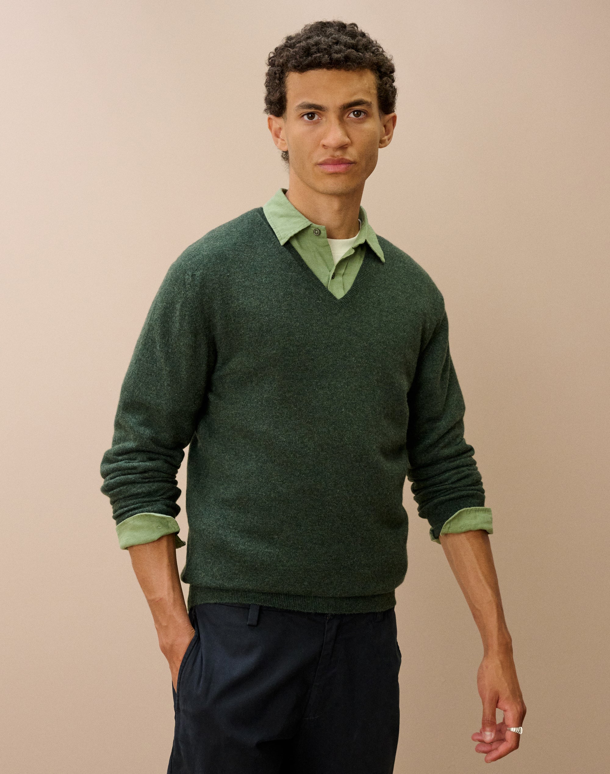 Cashmere V Neck Jumper