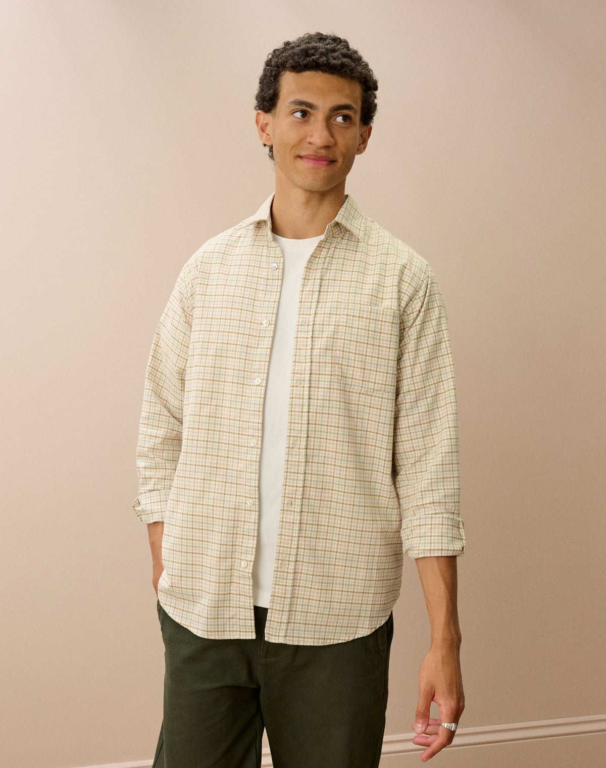Brushed Cotton Check Shirt