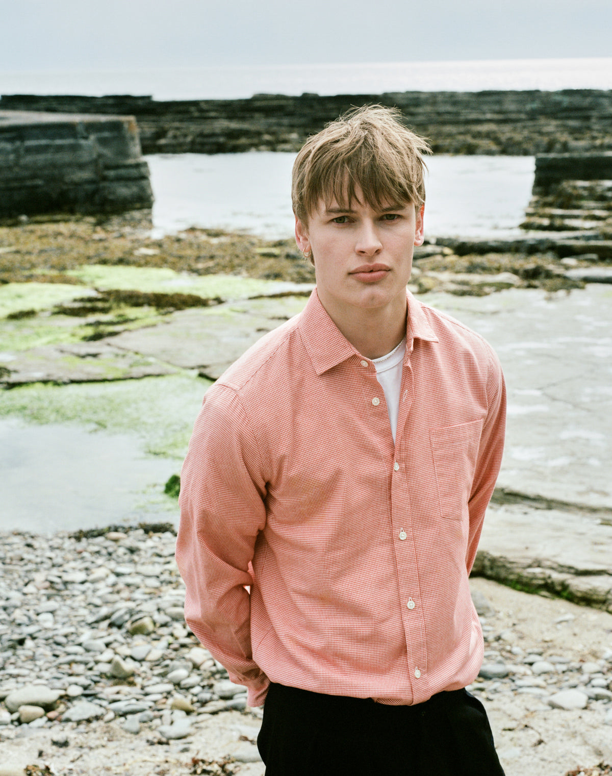 Brushed Cotton Houndstooth Shirt