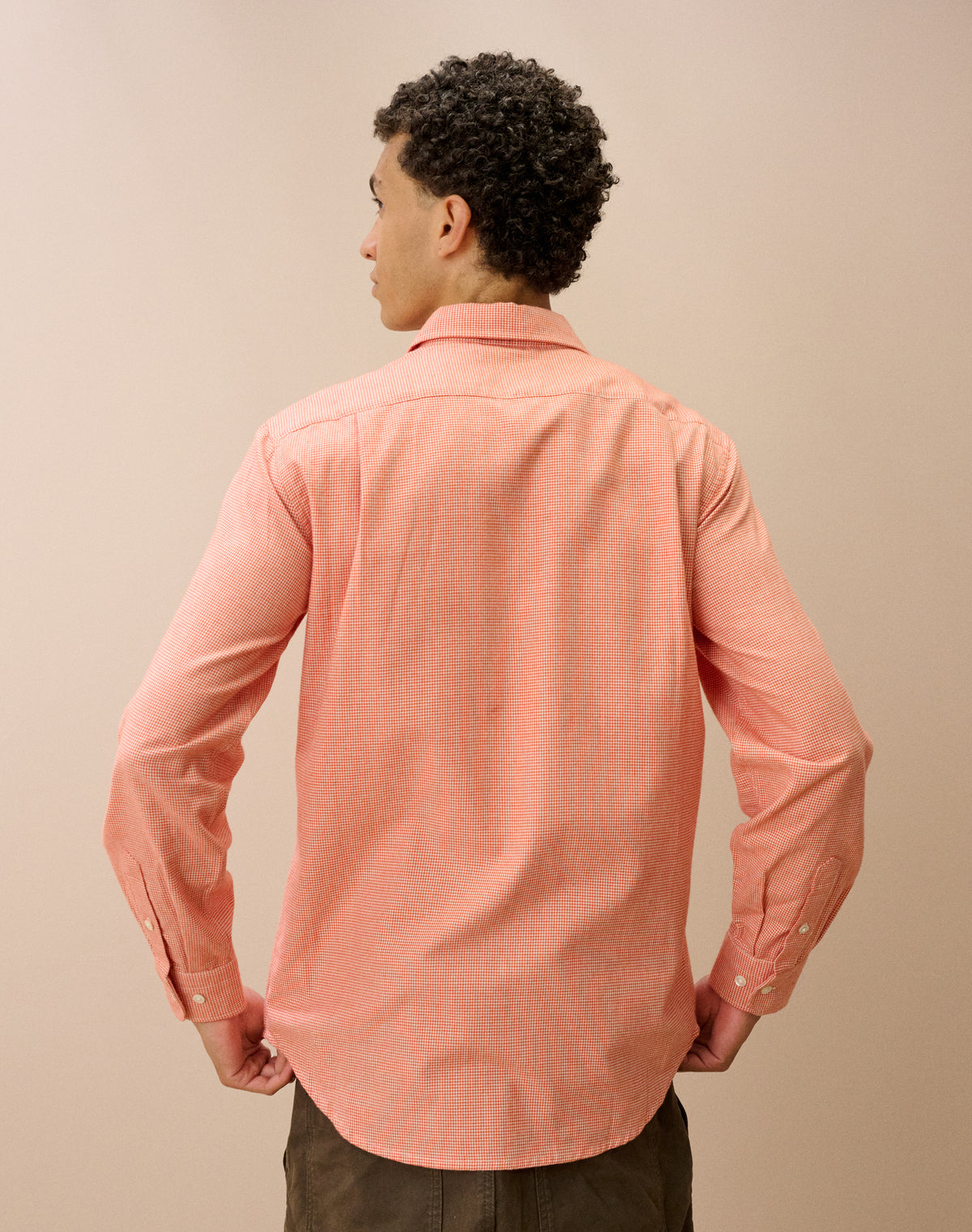 Brushed Cotton Houndstooth Shirt