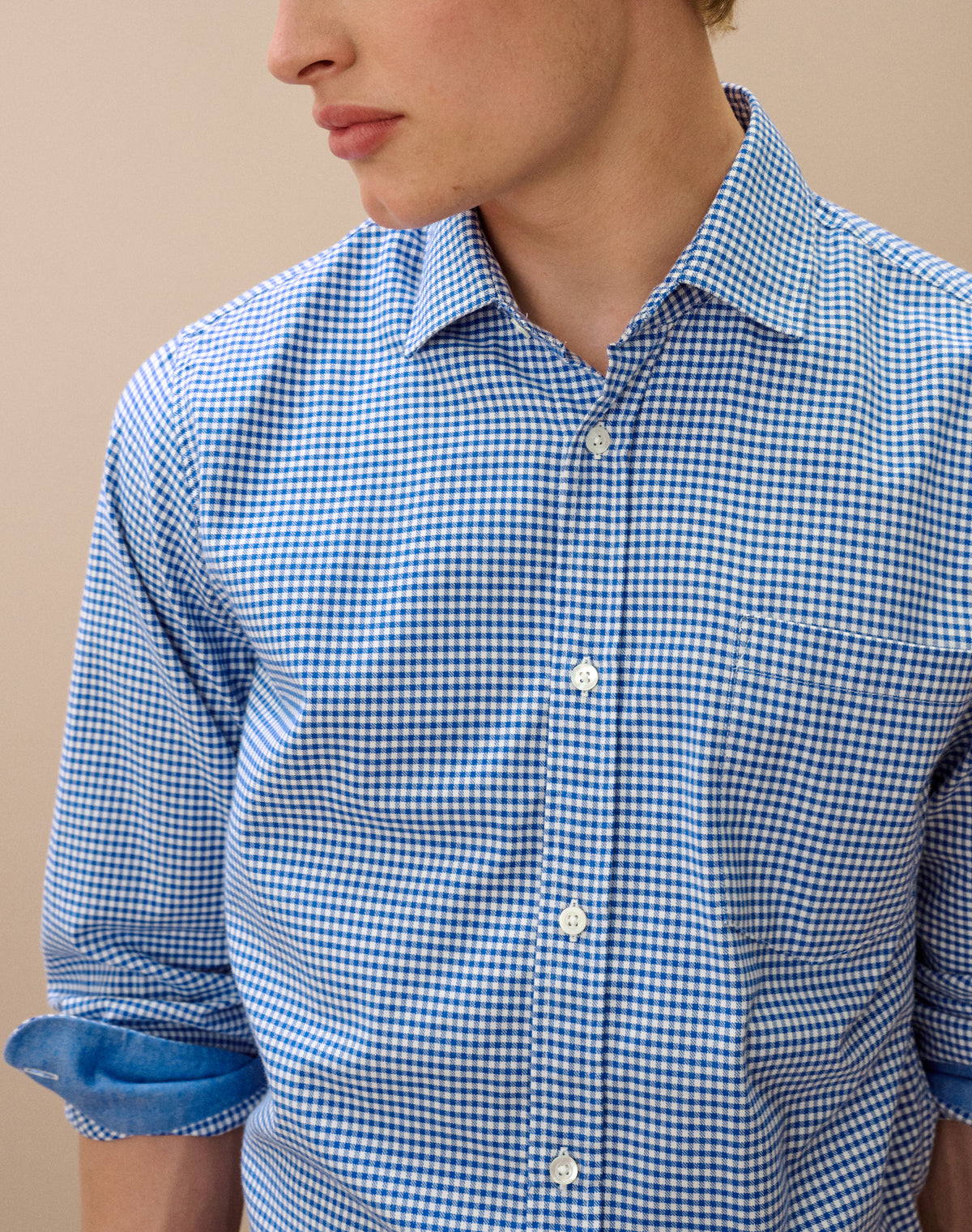 Brushed Cotton Checked Shirt