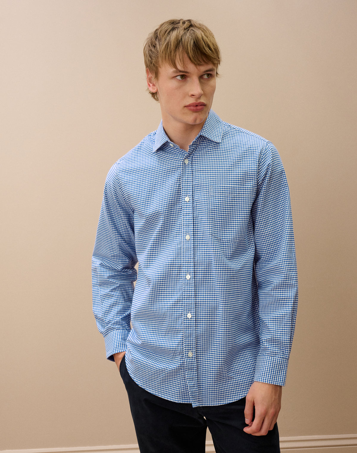 Brushed Cotton Checked Shirt