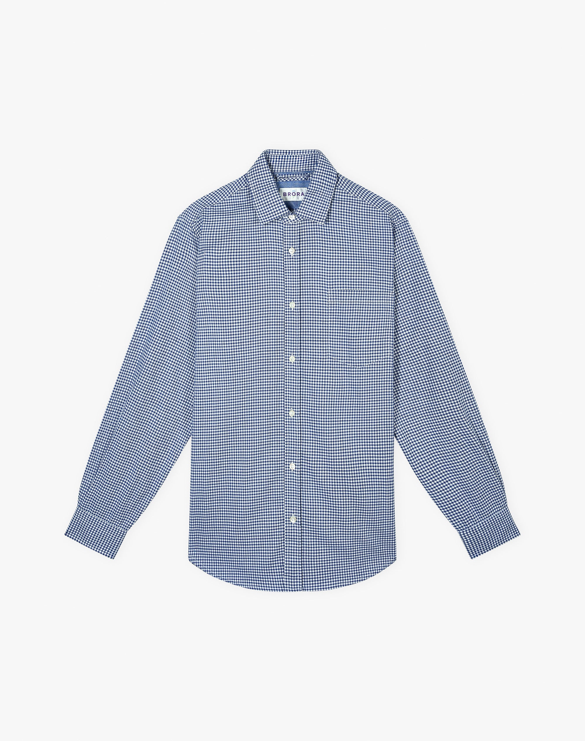 Brushed Cotton Checked Shirt