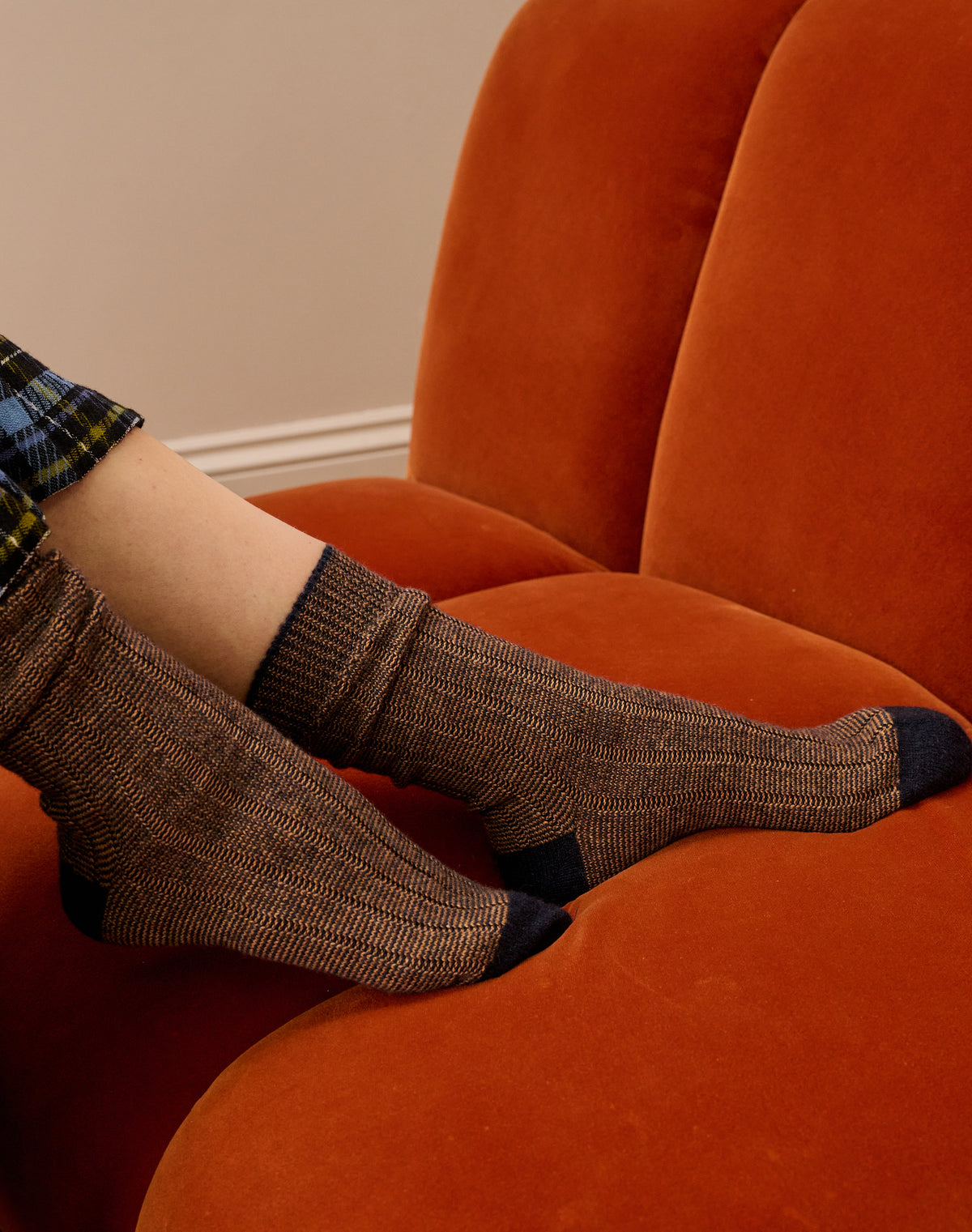 Women's Cashmere Stripy Socks