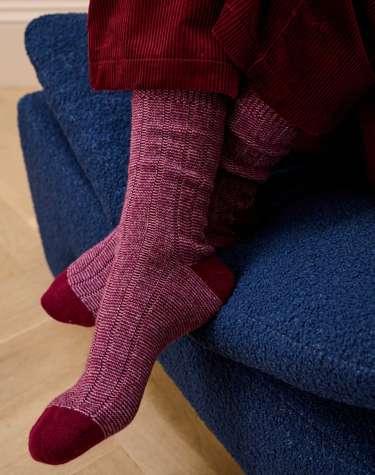 Women's Cashmere Stripy Socks