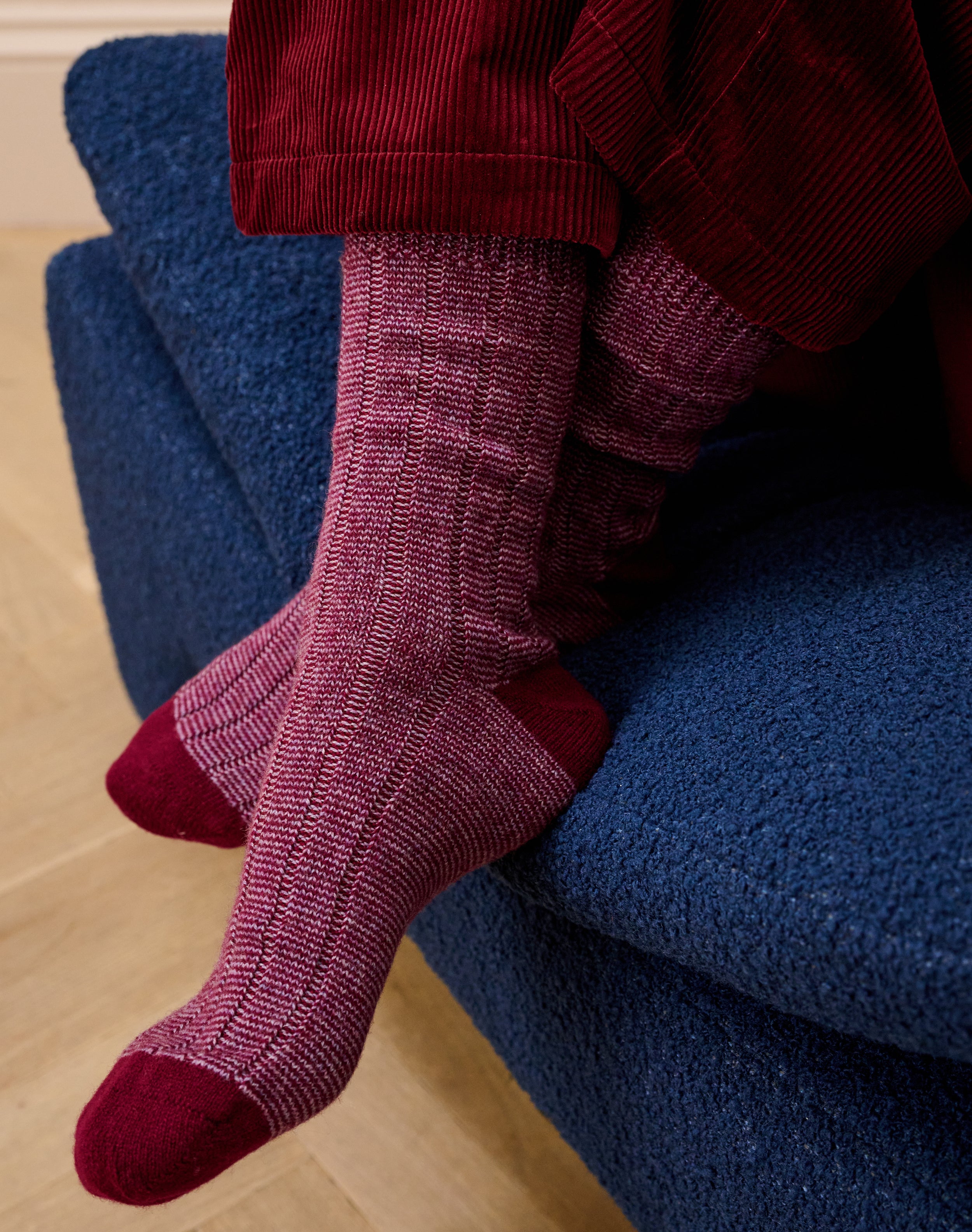 Women's Cashmere Stripy Socks