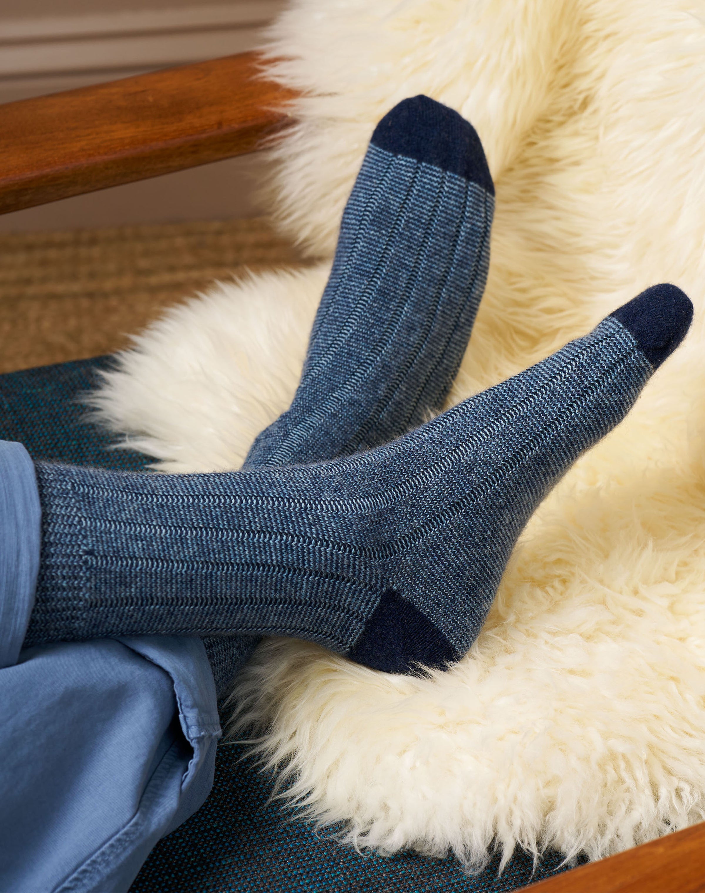 Men's Cashmere Stripy Socks