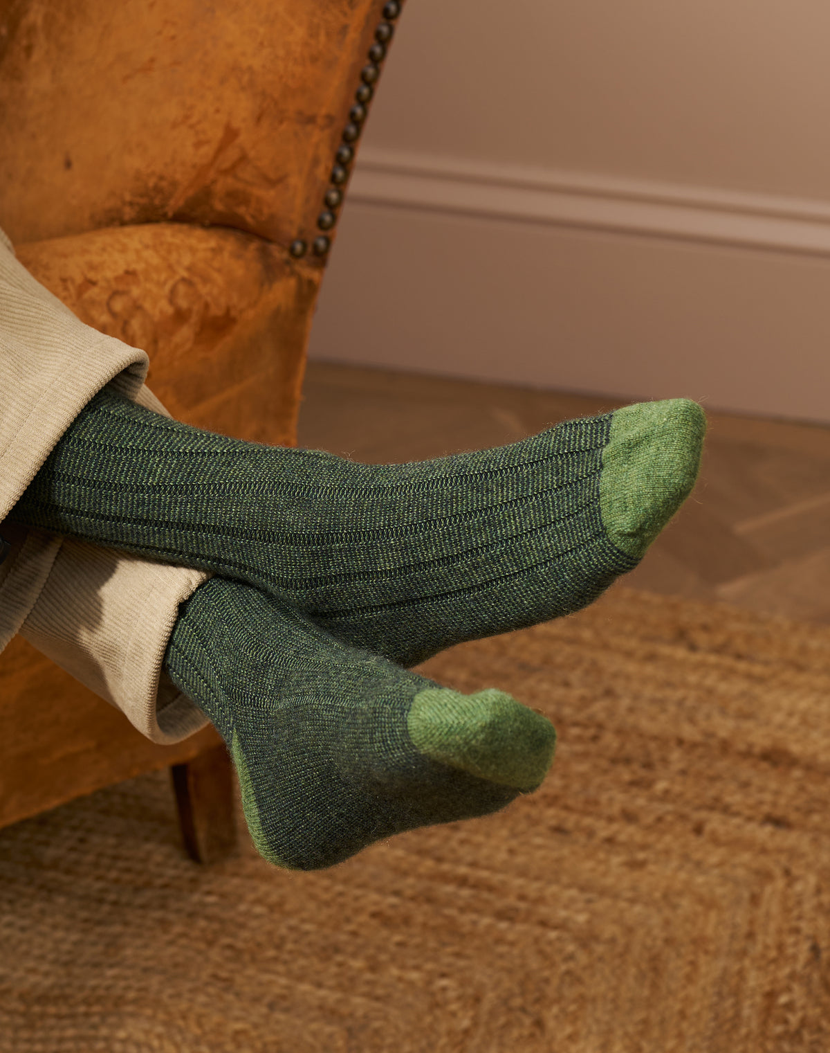 Men's Cashmere Stripy Socks