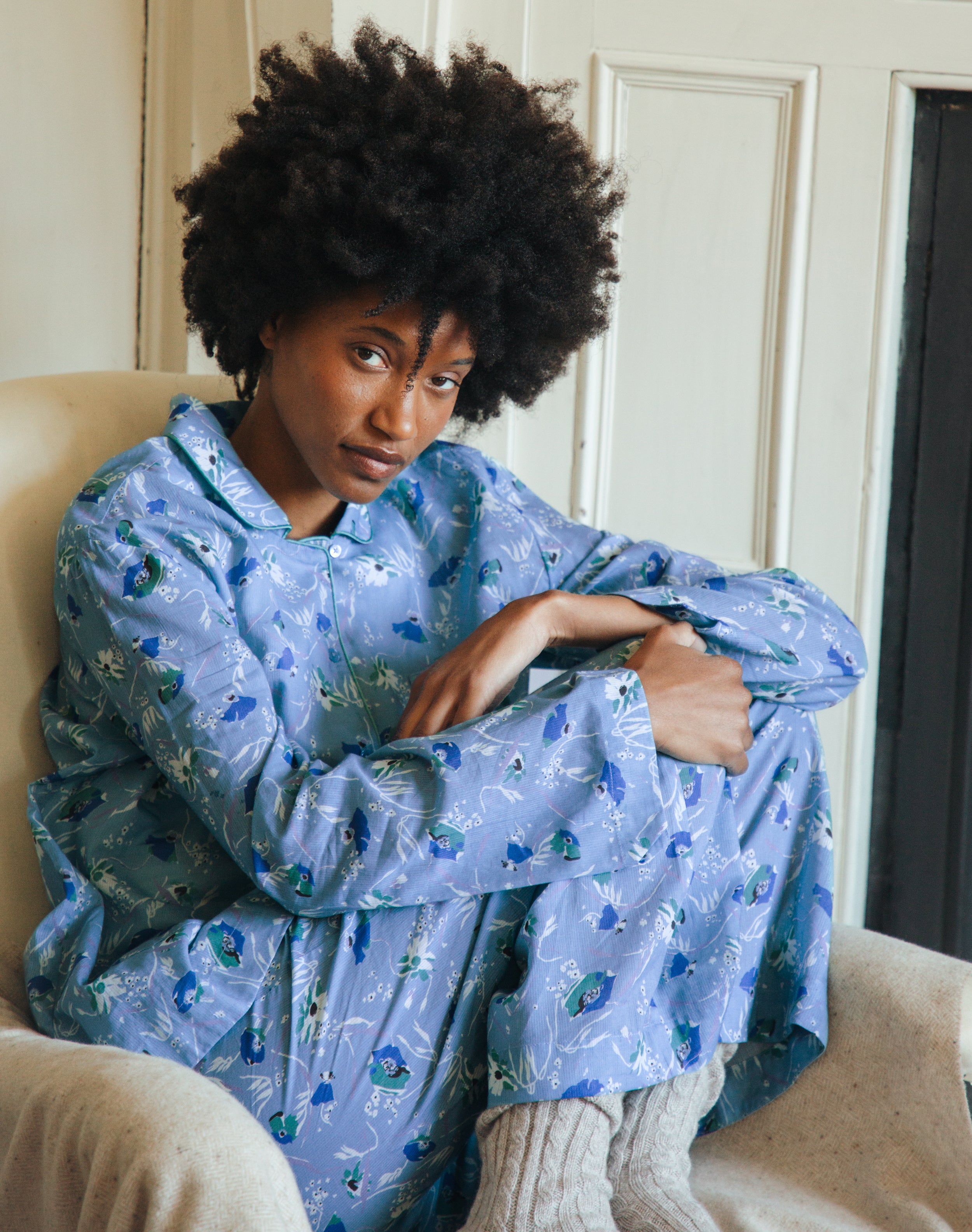 Cotton Floral Print Pyjamas