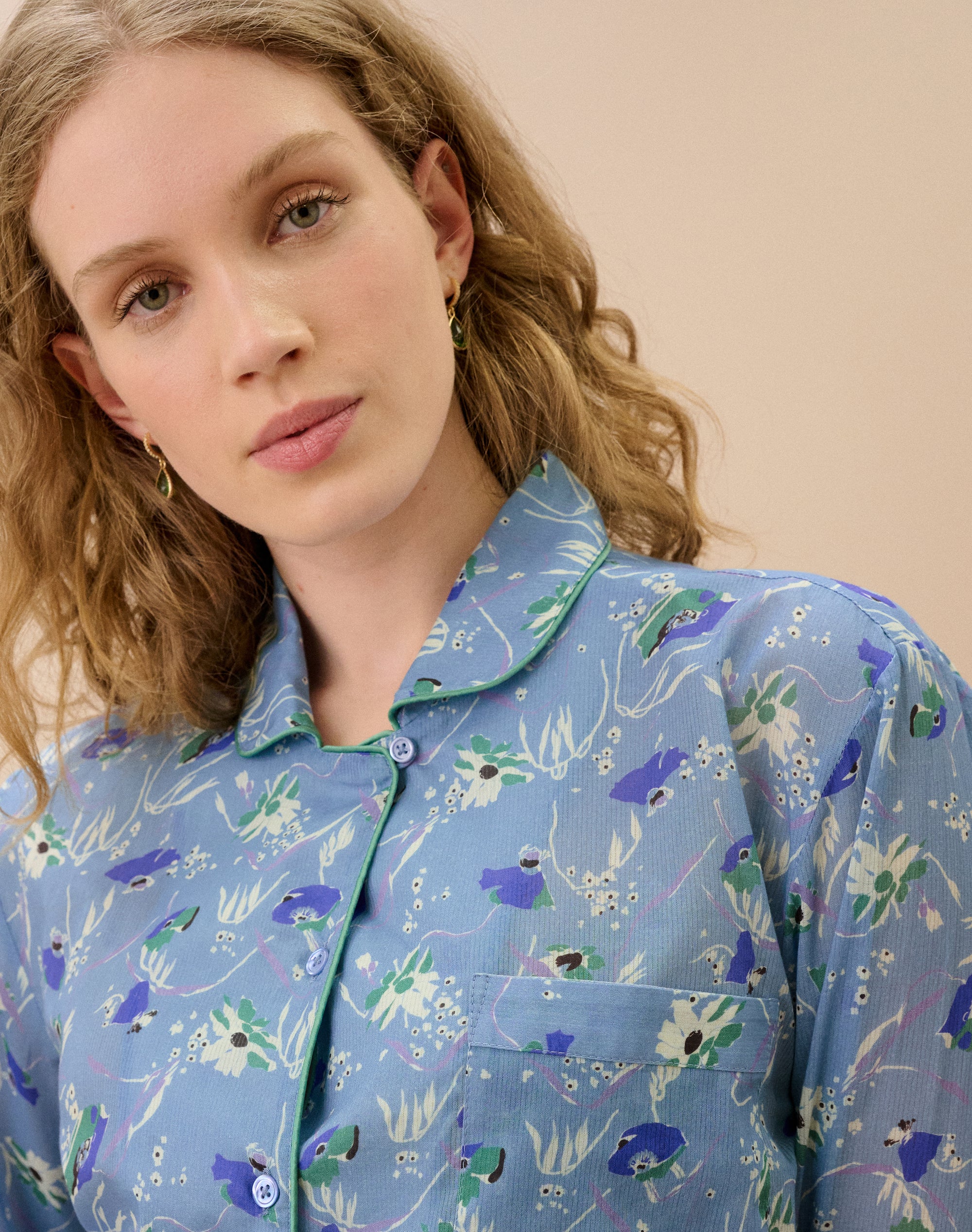 Cotton Floral Print Pyjamas
