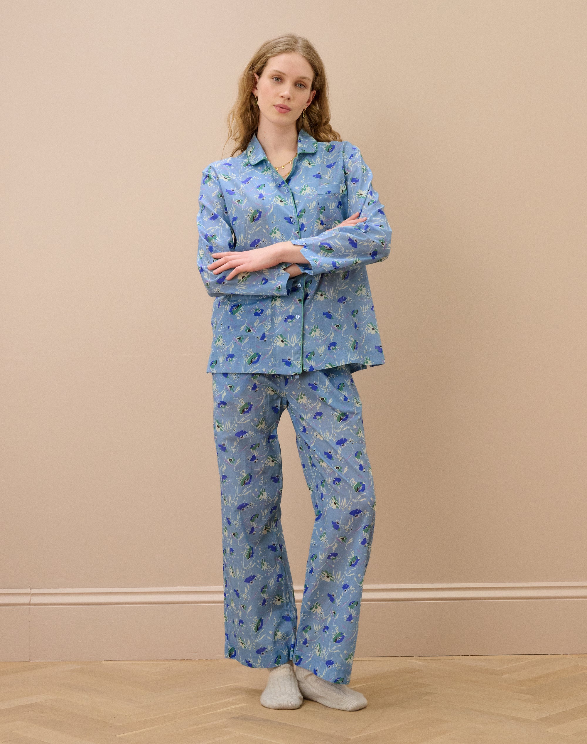 Cotton Floral Print Pyjamas