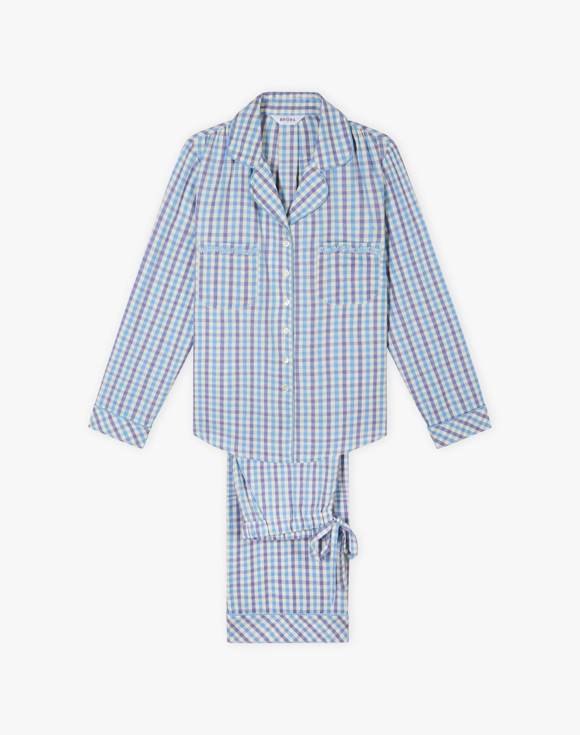 Brushed Cotton Gingham Pyjamas