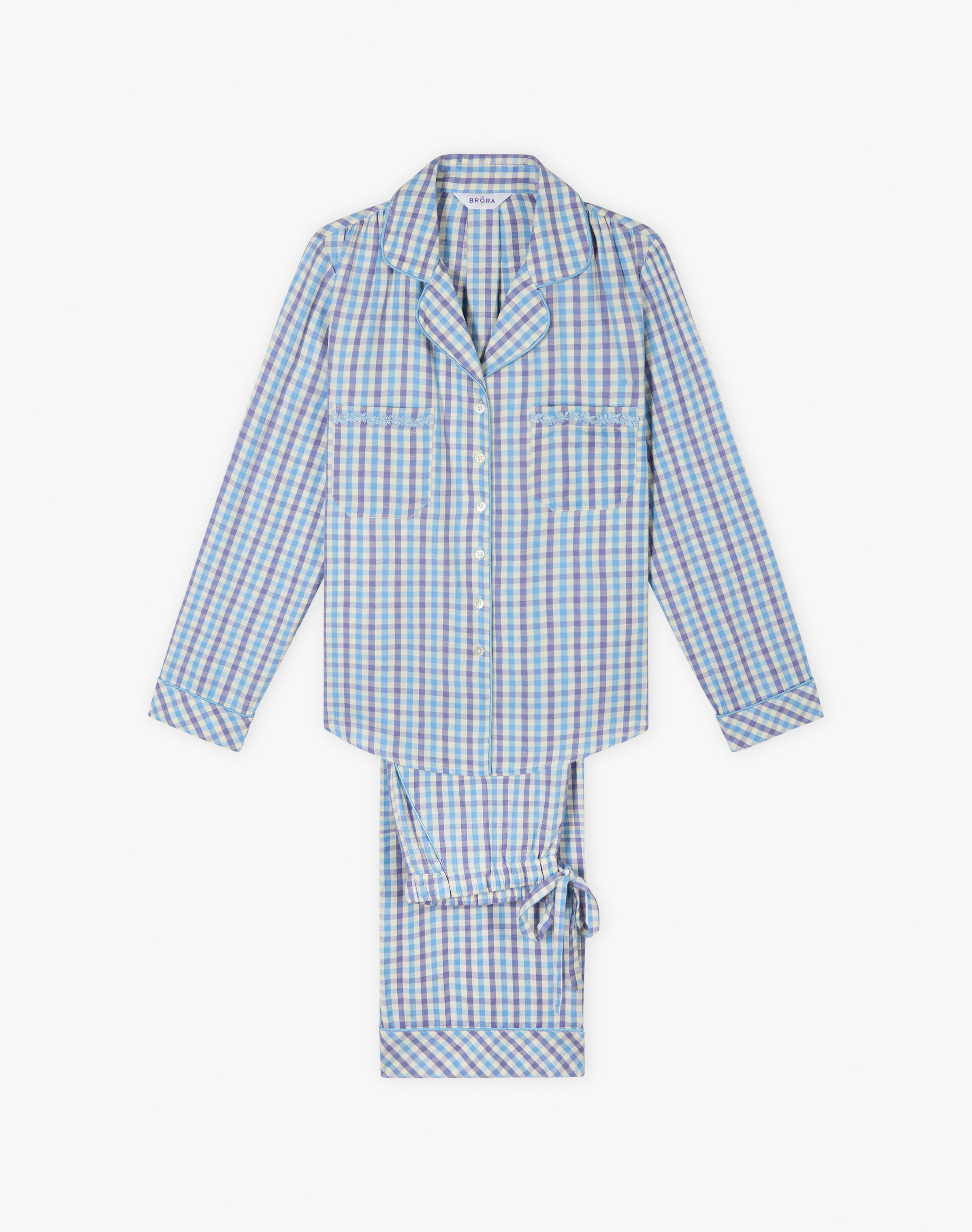 Brushed Cotton Gingham Pyjamas