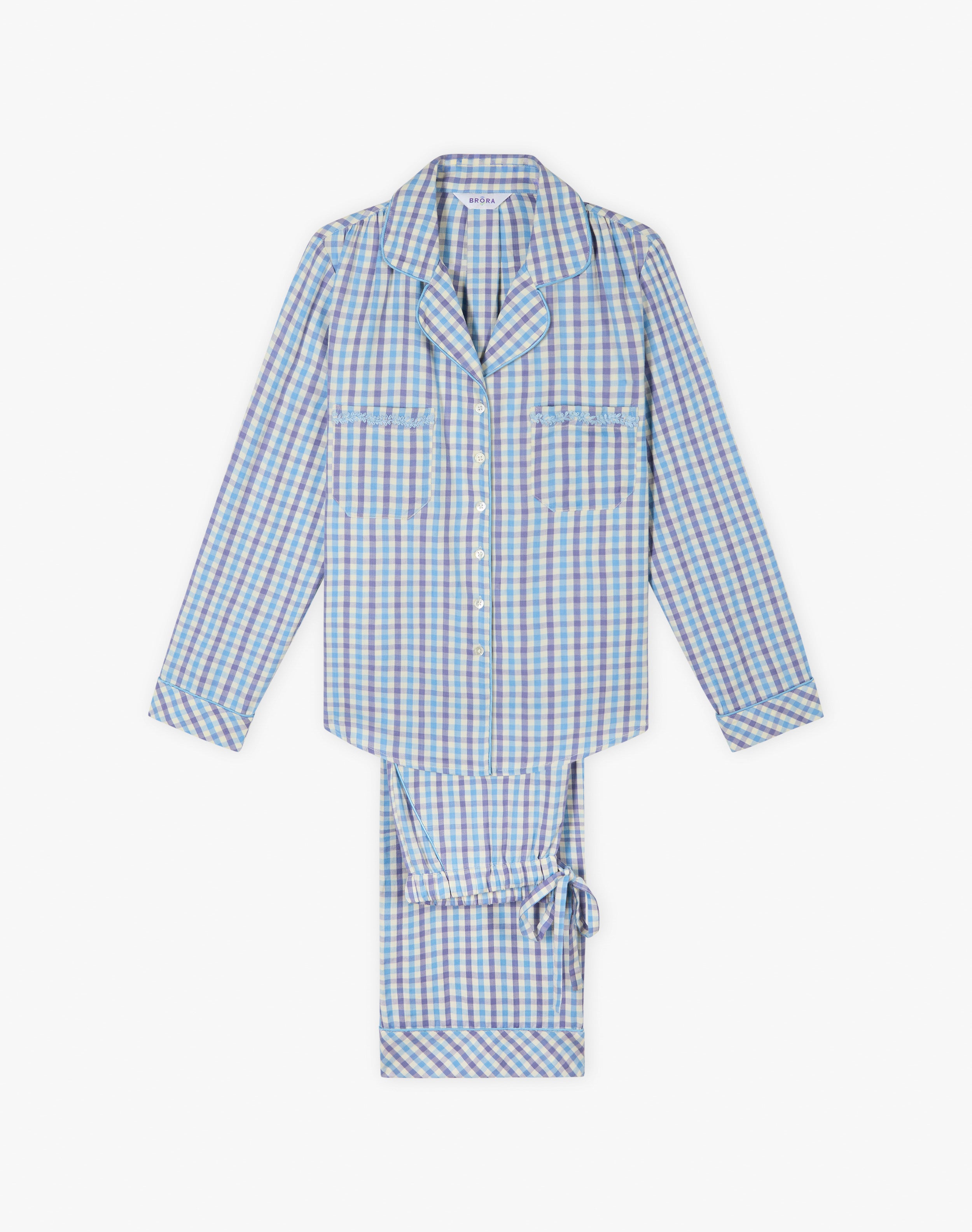 Brushed Cotton Gingham Pyjamas