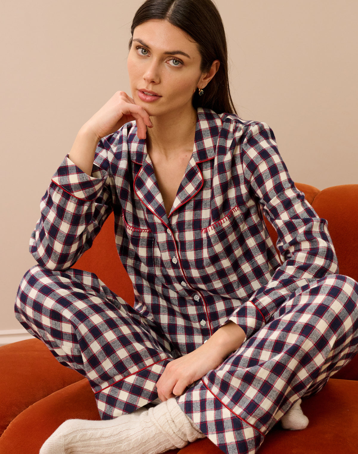 Brushed Cotton Check Pyjamas
