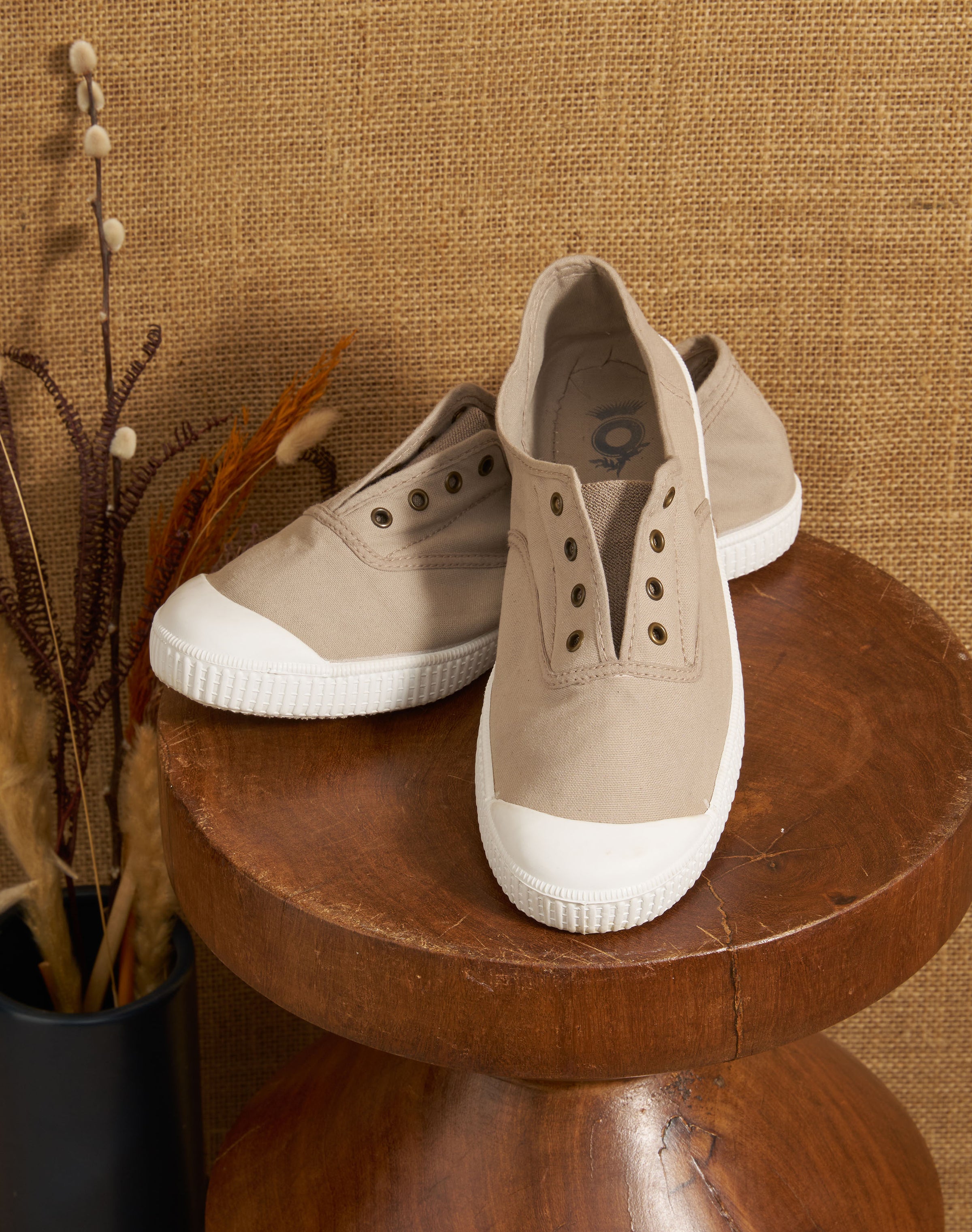 Eyelet Slip On Gym Shoes