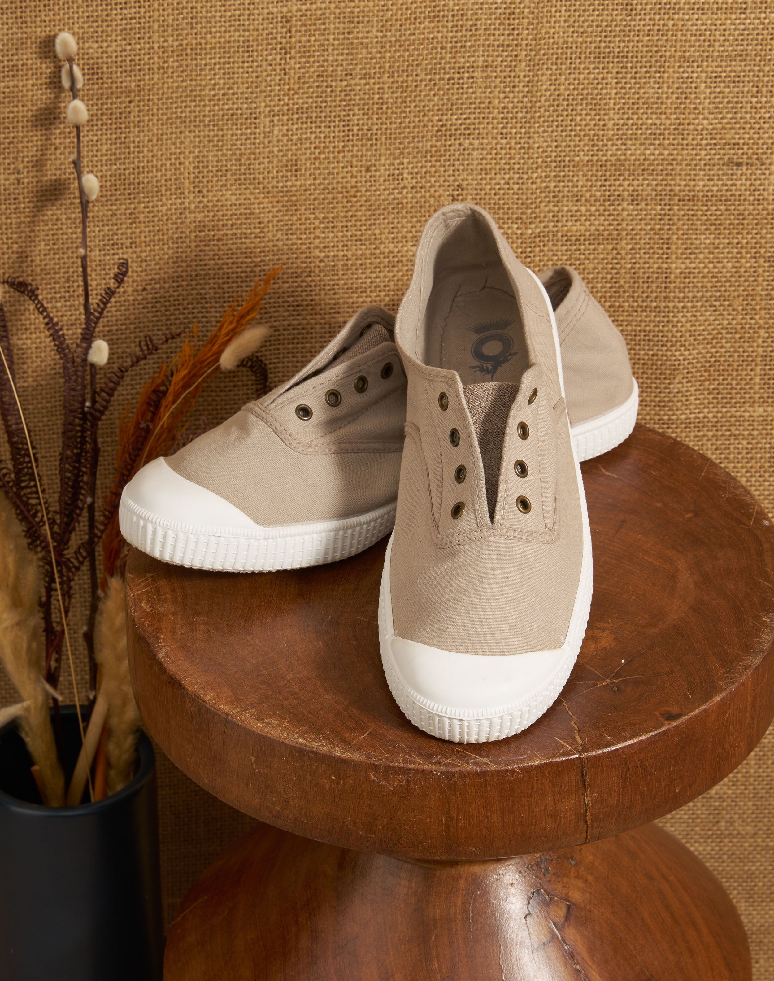Eyelet Slip On Gym Shoes