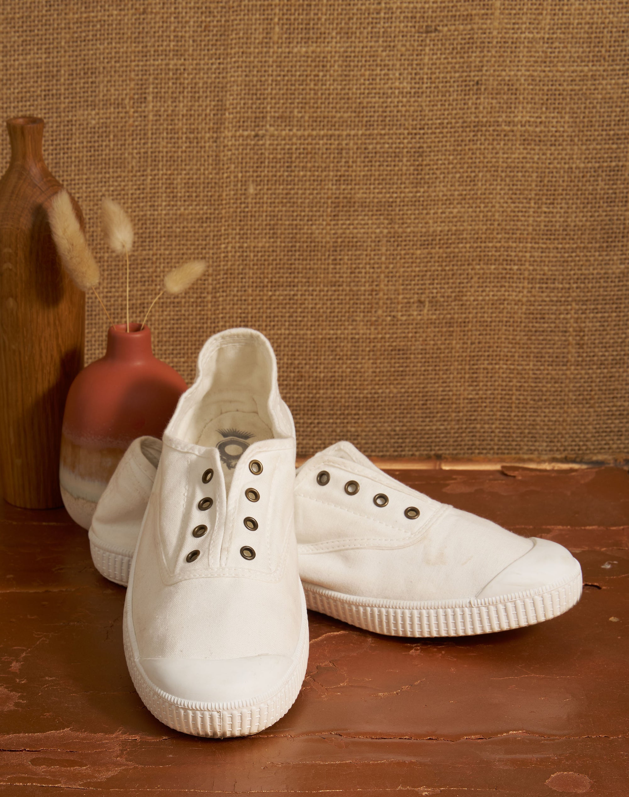 Eyelet Slip On Gym Shoes