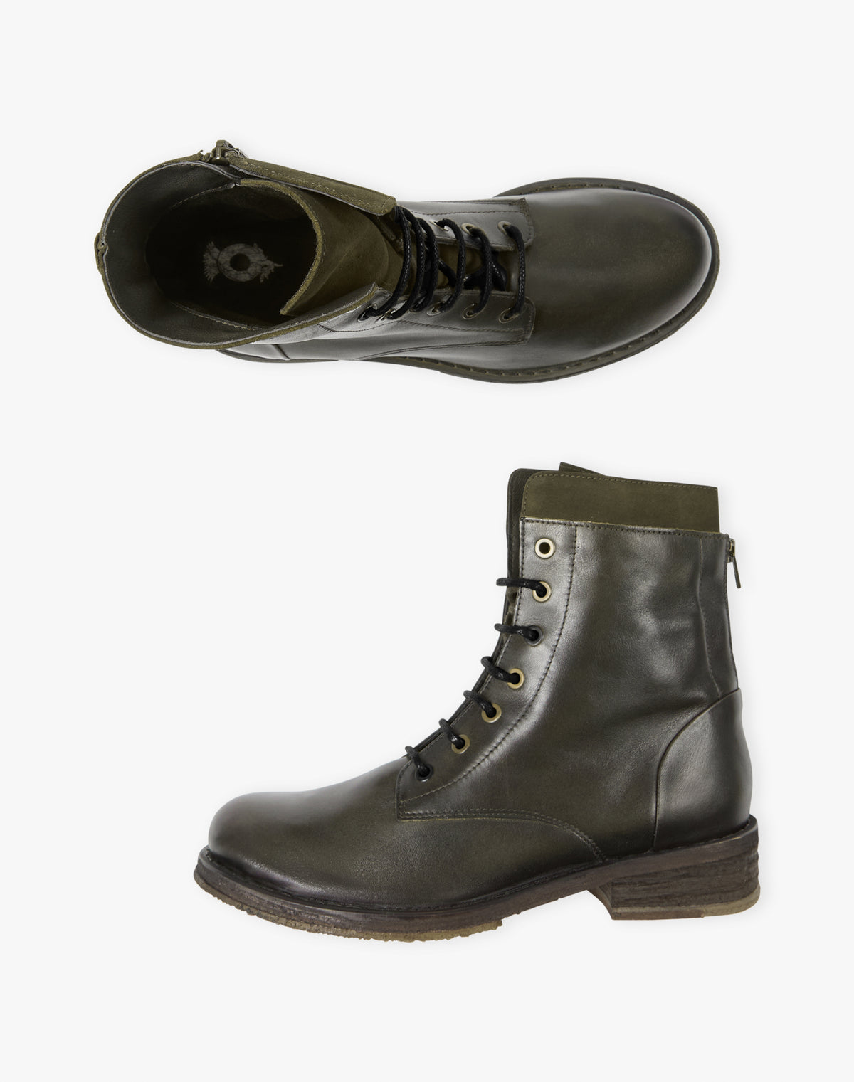 Leather Lace Up Boots
