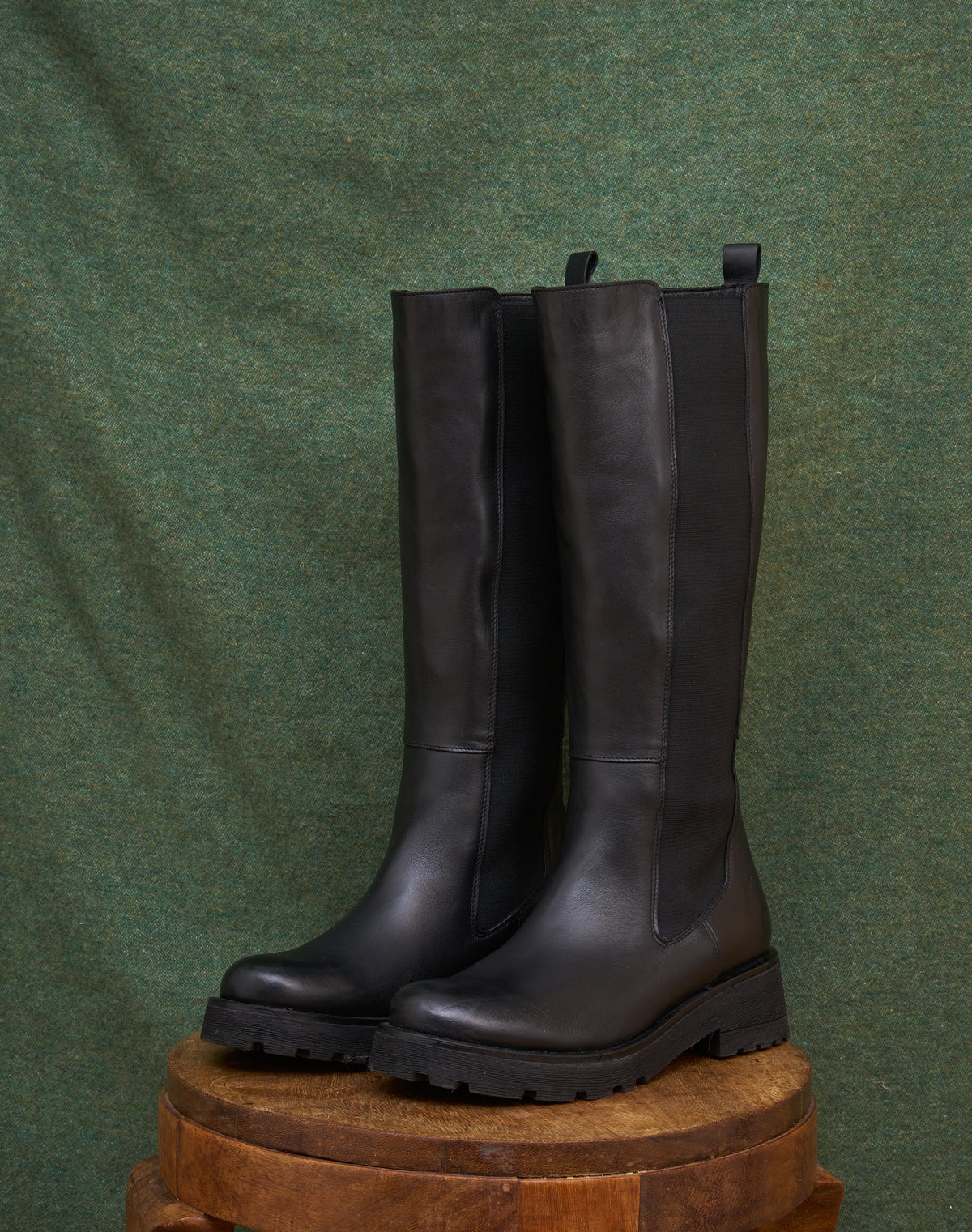 Leather Knee High Boots