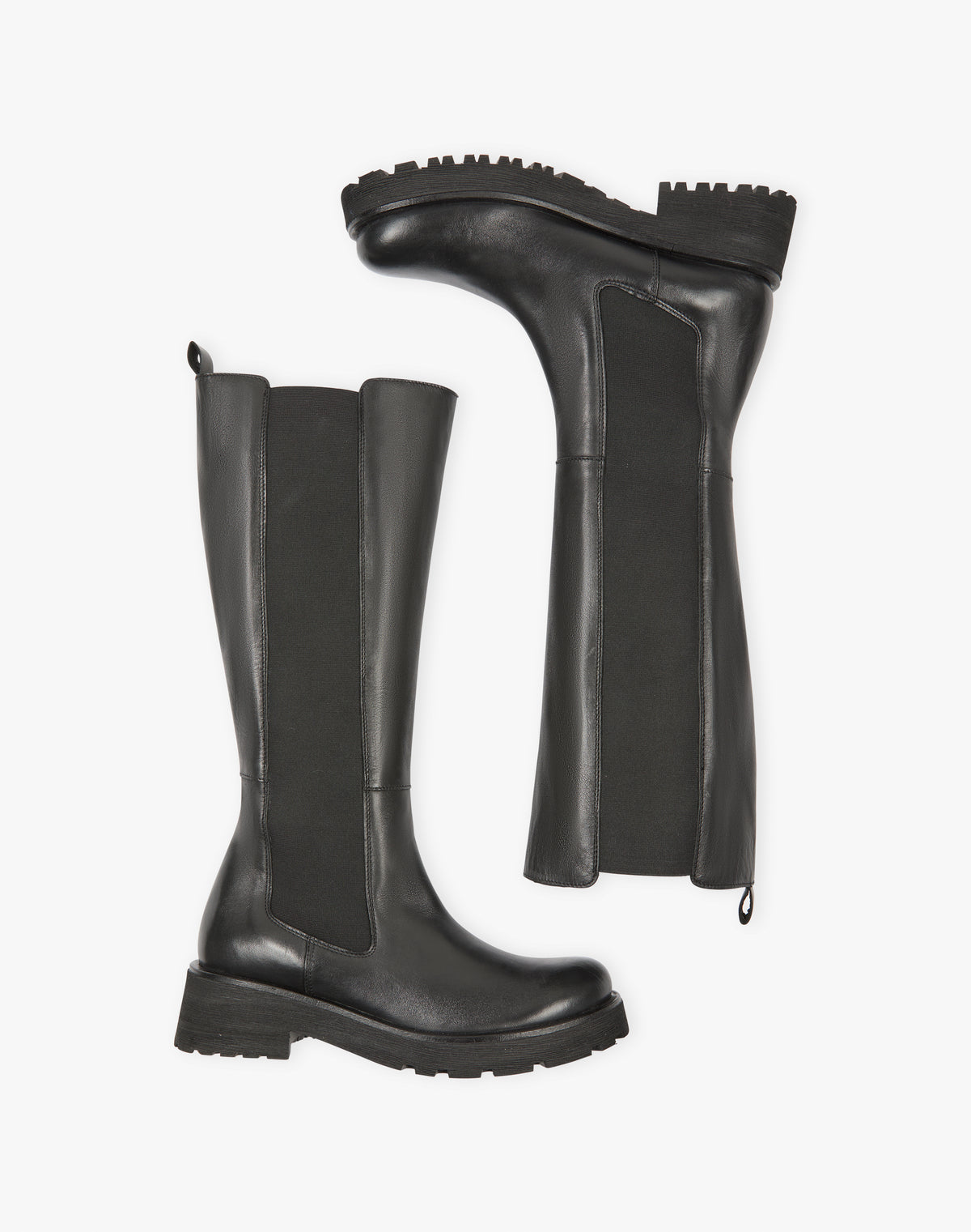 Leather Knee High Boots