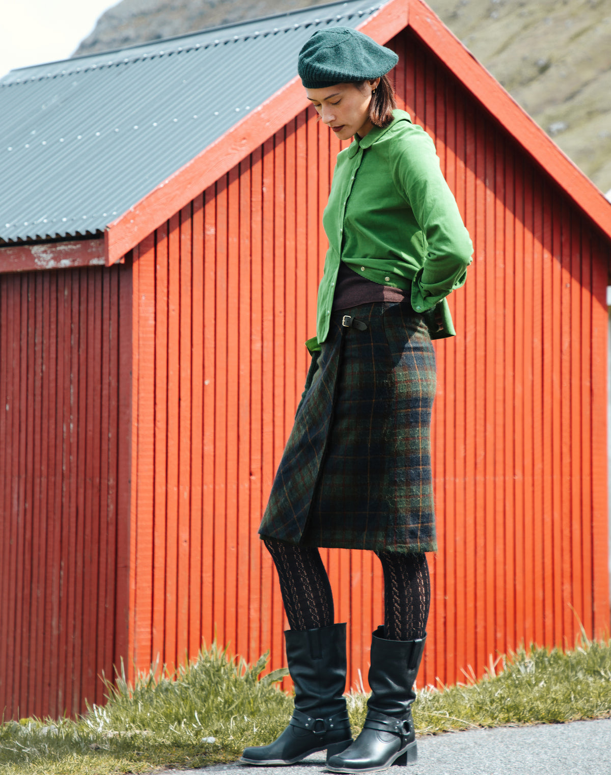 Leather Buckle Boots