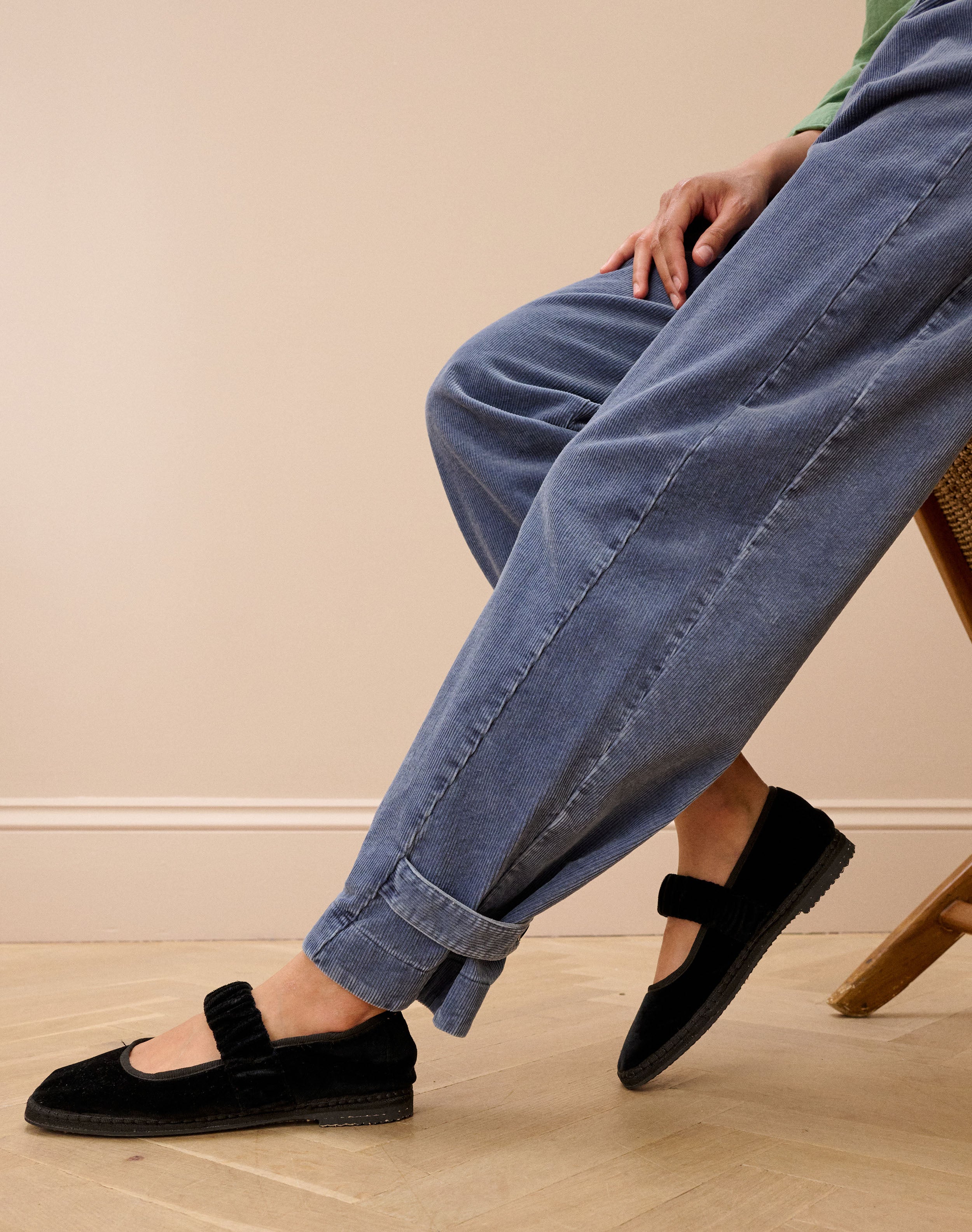 Velvet Mary Janes