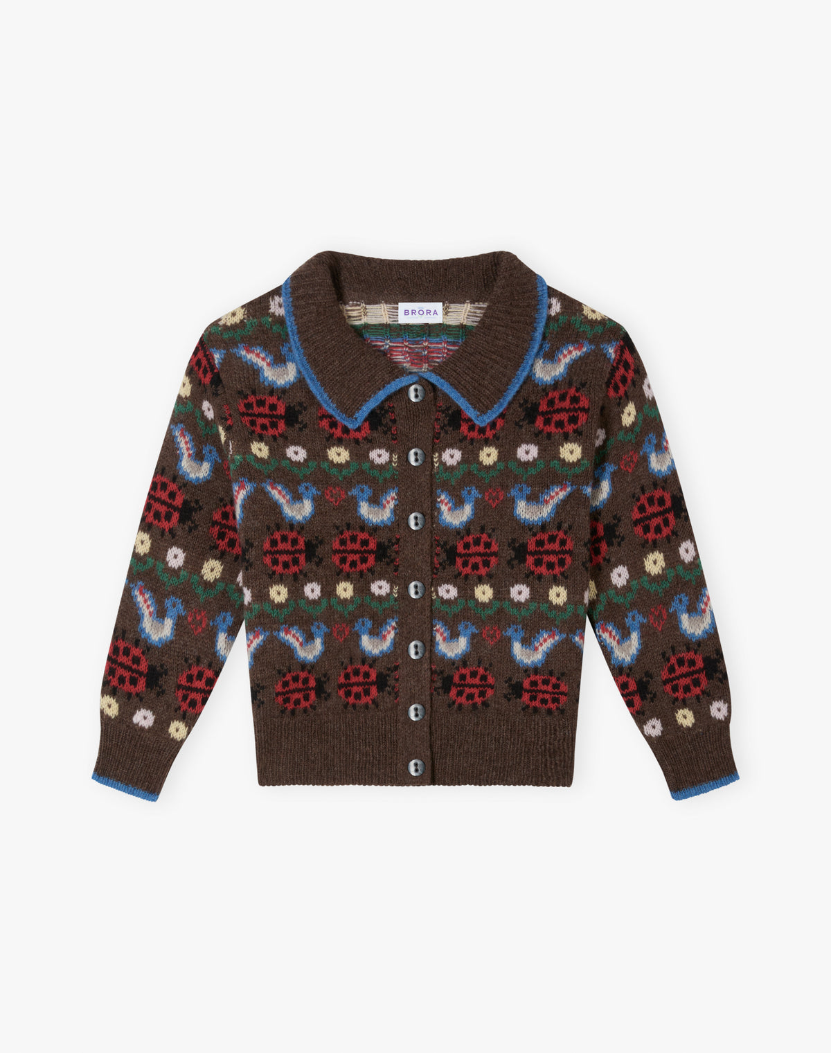 Merino Lambswool Ladybird Cardigan