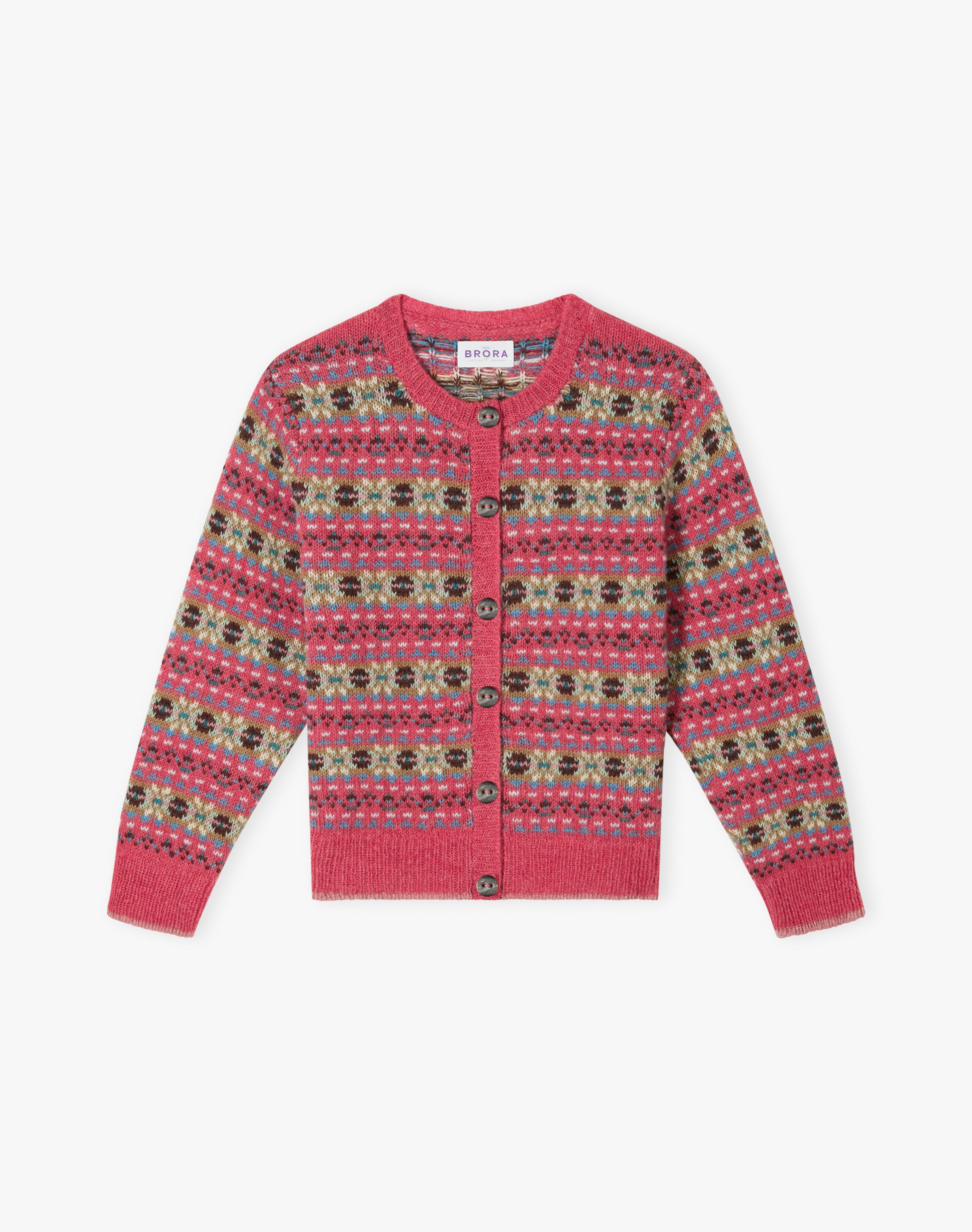 Merino Lambswool Fair Isle Cardigan