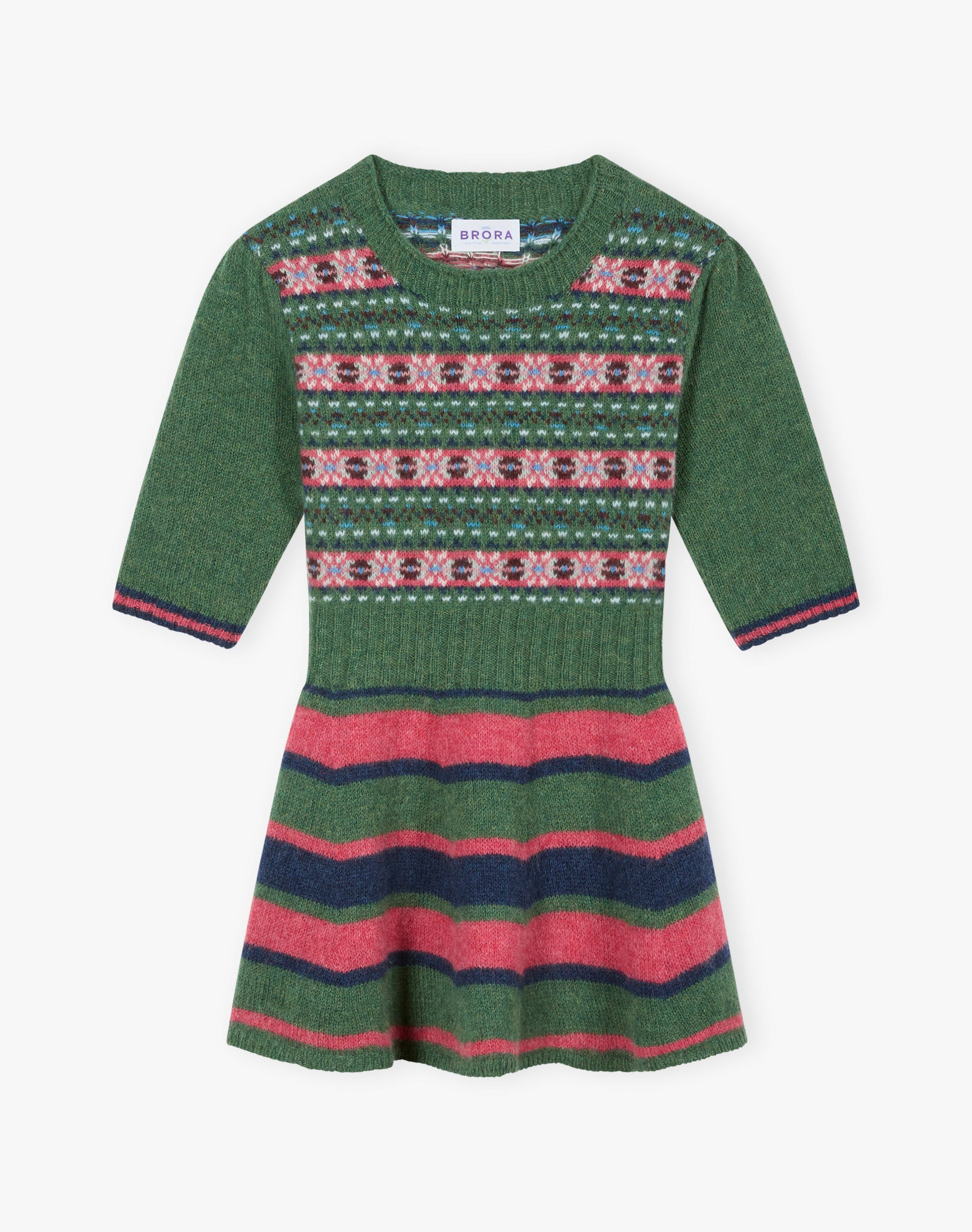Merino Lambswool Stripy Dress