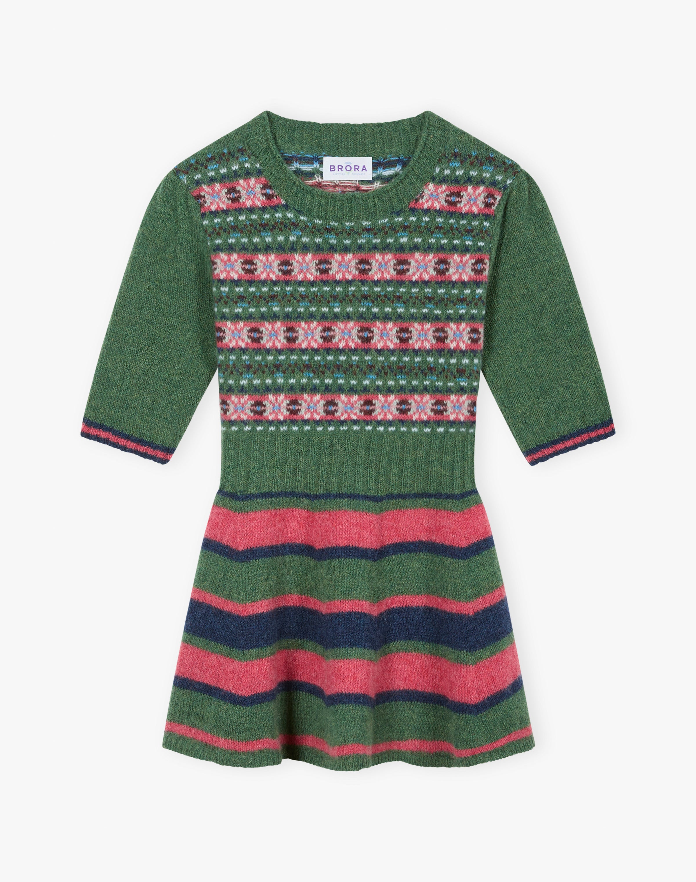 Merino Lambswool Stripy Dress