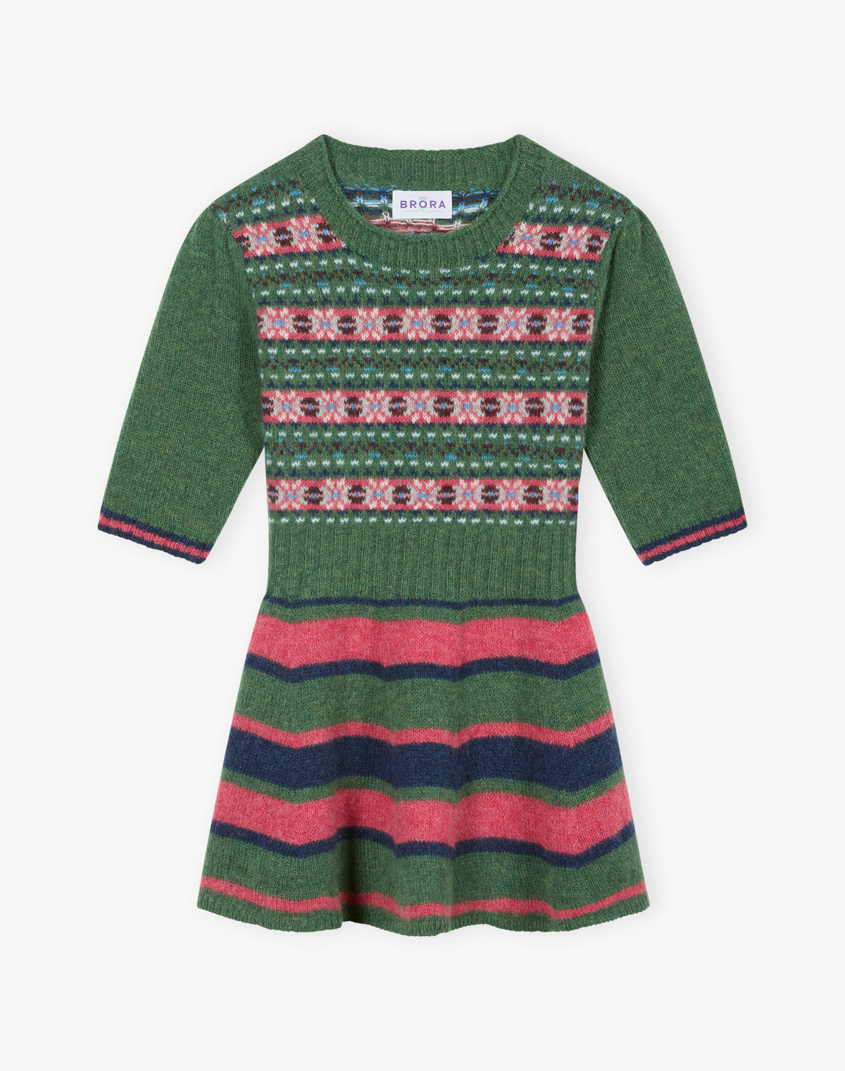 Merino Lambswool Stripy Dress