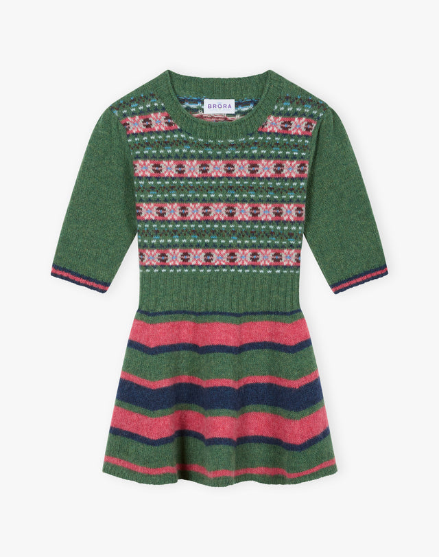 Merino Lambswool Stripy Dress
