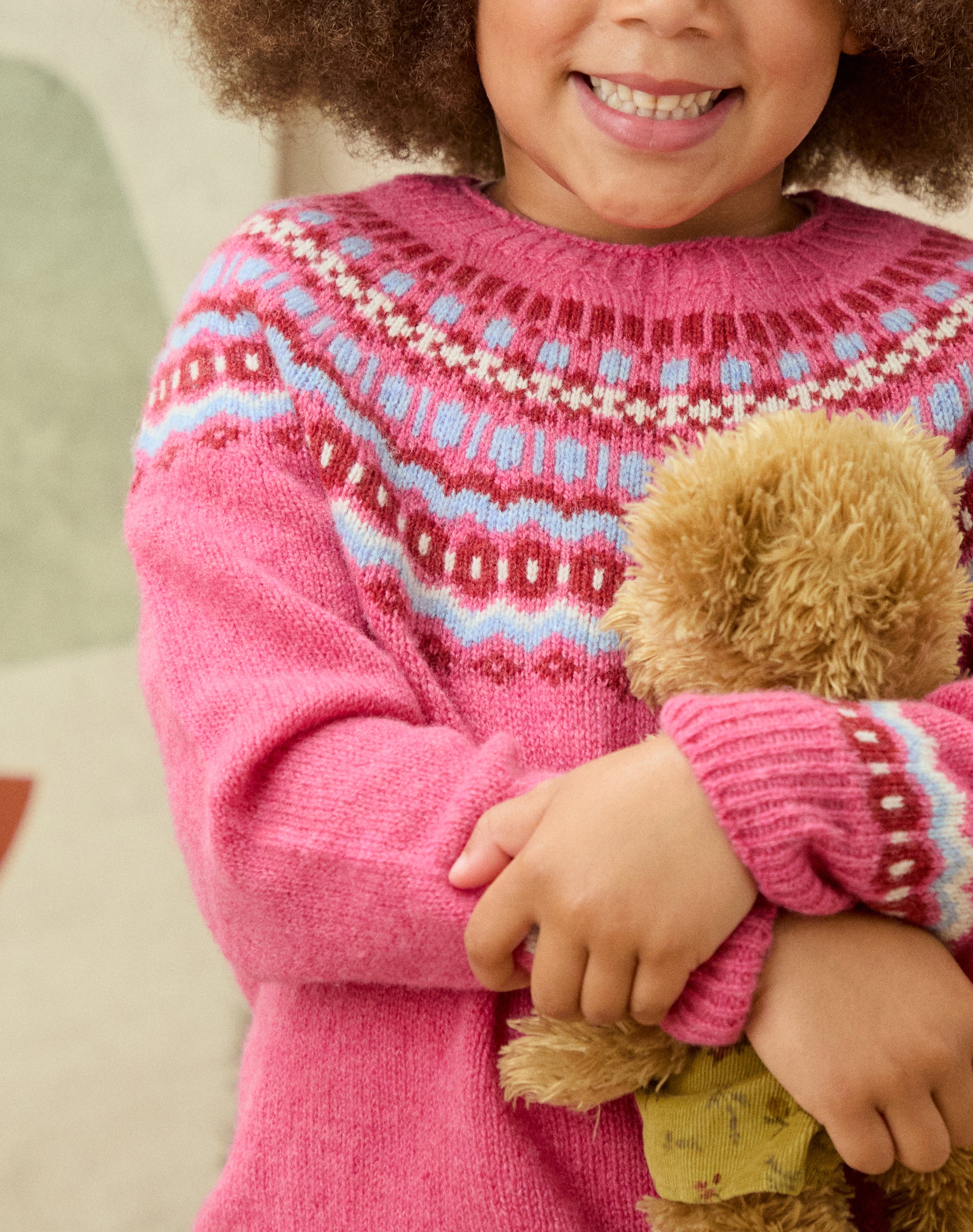 Merino Lambswool Fair Isle Yoke Jumper