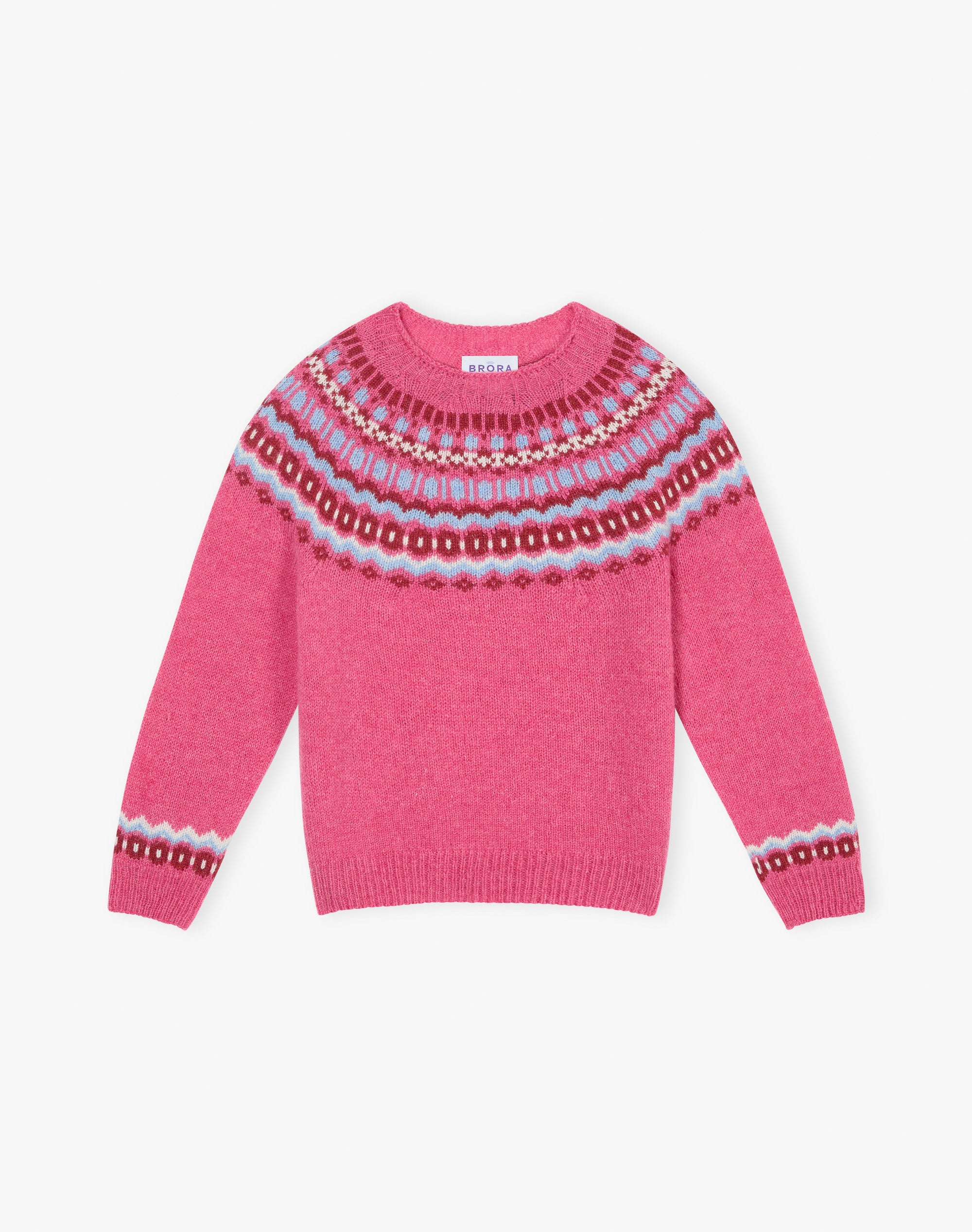 Merino Lambswool Fair Isle Yoke Jumper