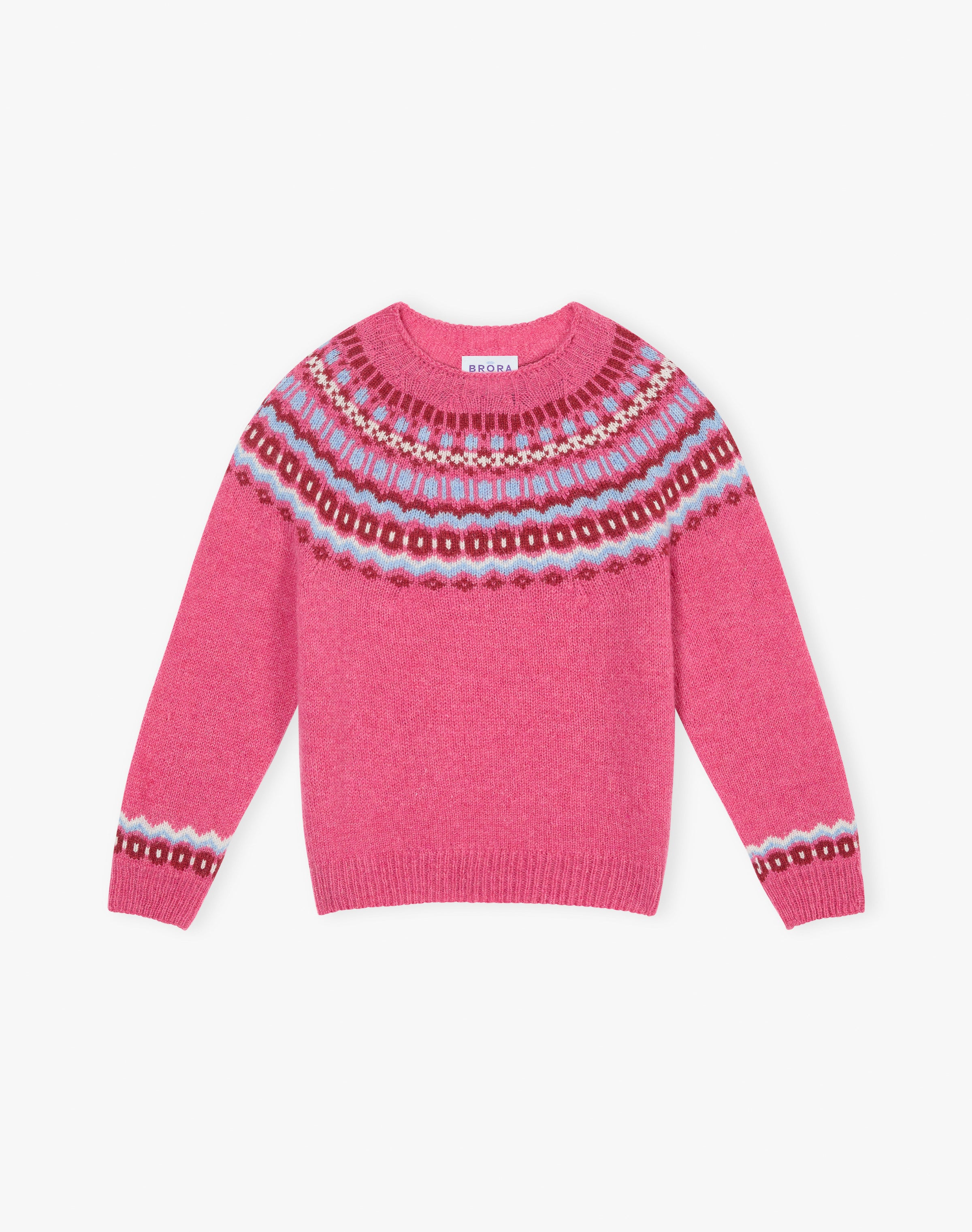 Merino Lambswool Fair Isle Yoke Jumper