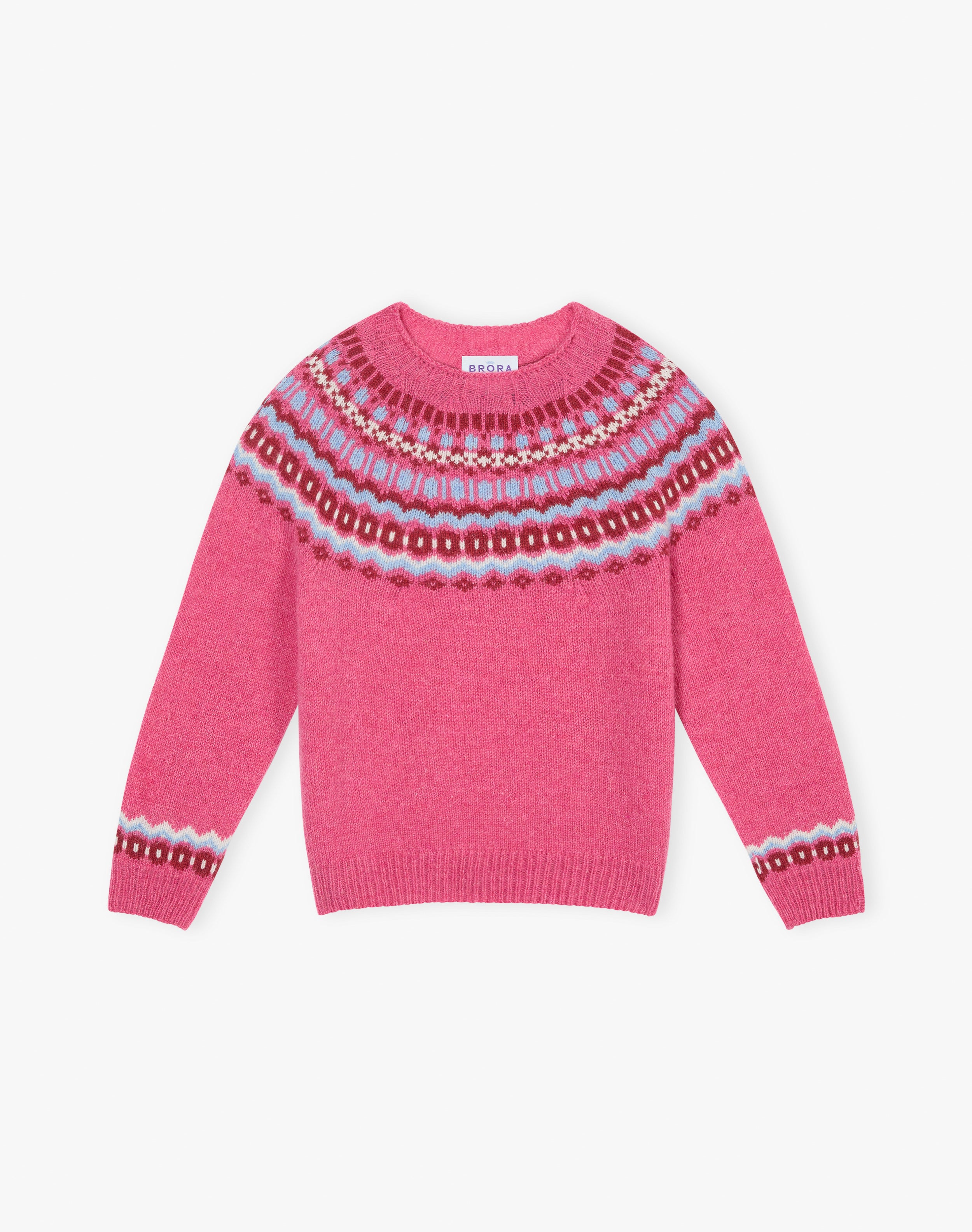Merino Lambswool Fair Isle Yoke Jumper