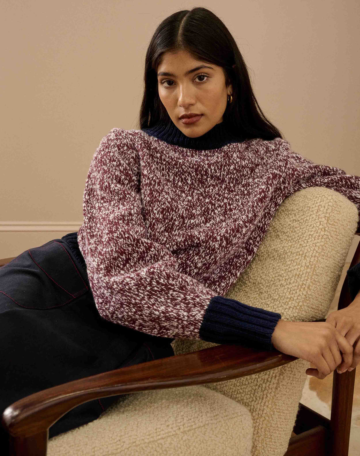 The Marl Colour Block Jumper